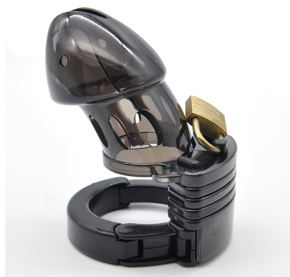Adjustable Male Chastity Device - Cock Cage with Lock & Penis Ring for Men | BDSM Bondage Fetish Sex Toy | Comfortable Restraint for Penis Exercise & Long-Term Wear (Black) | Perfect for Couples Play, Solo Training & Fetish Exploration
