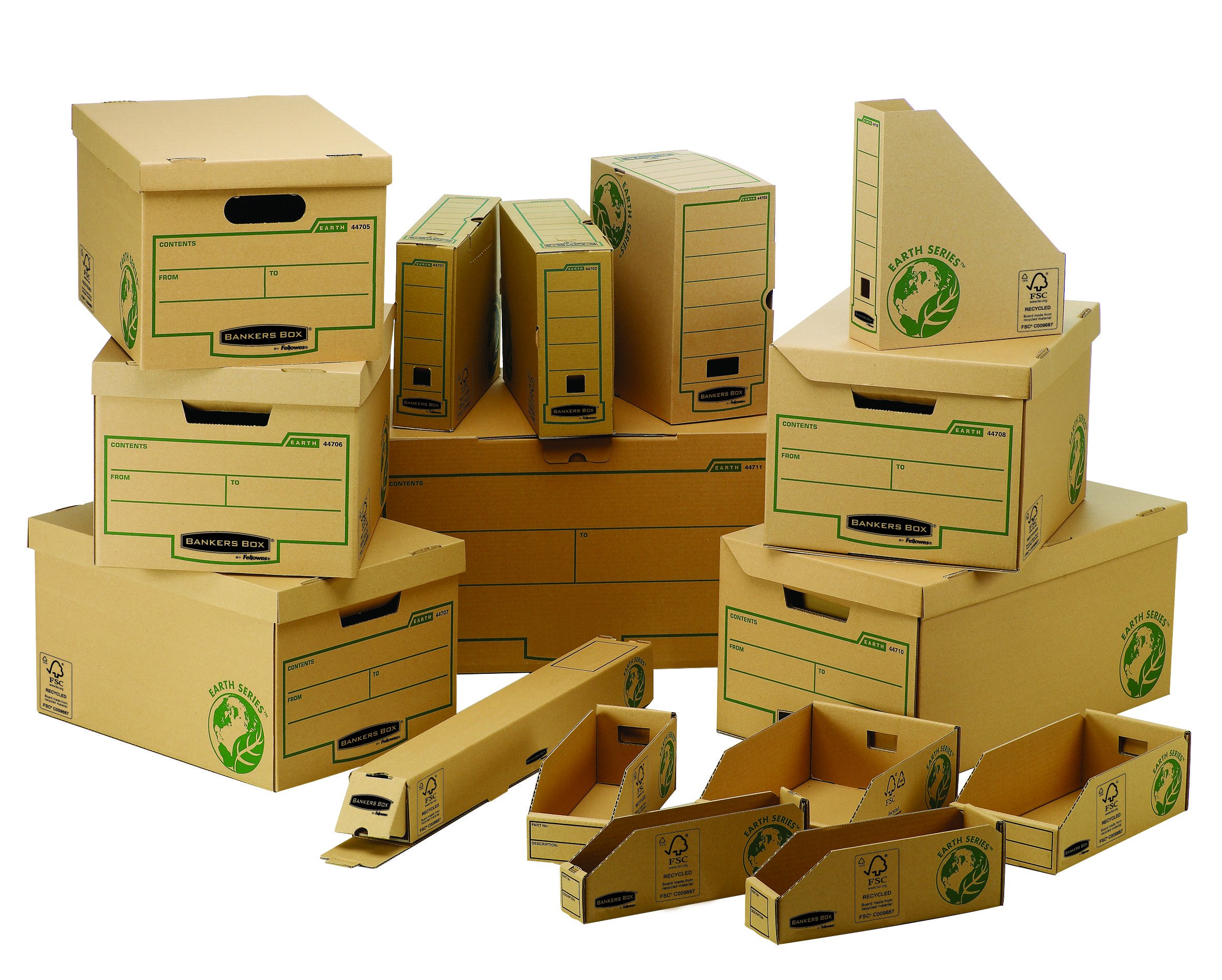 Bankers Box 4473202 A4 Archive Storage Box with 150mm Lid - Pack of 20 | File Organization for Office, Home & Document Storage