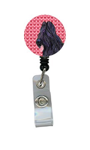 Briard Retractable Badge Reel ID Holder with Clip - Secure & Convenient for Nurses, Teachers, Security & Office Professionals