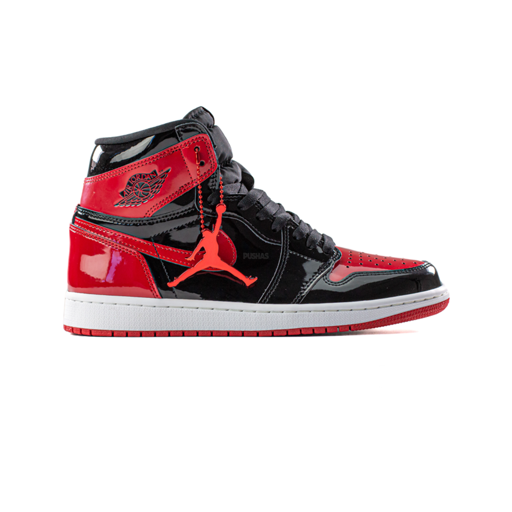 Air Jordan 1 High 'Patent Bred' Basketball Shoes (2021) - Men's Retro Sneakers for Streetwear & Court Performance
