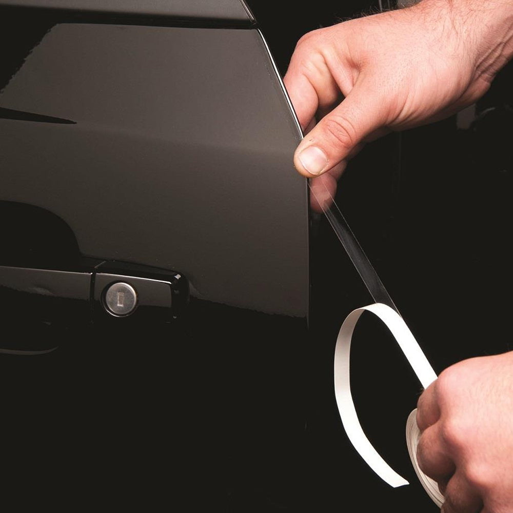16ft Clear Car Door Edge Guard Strip - Paint Protection Film for Vehicles, Scratch Prevention for Doors, Universal Fit for Cars, SUVs, Trucks - Perfect for Parking Lots, Garages, and Daily Commuting