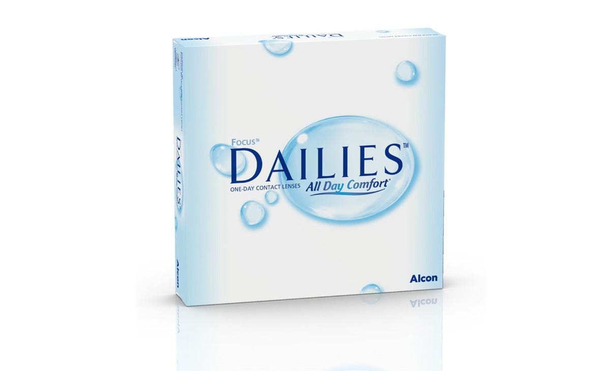 DAILIES All Day Comfort Contact Lenses - 90 Pack (30 Lenses x 3) - Daily Disposable for All-Day Moisture & Comfort - Perfect for Work, Travel, and Active Lifestyles