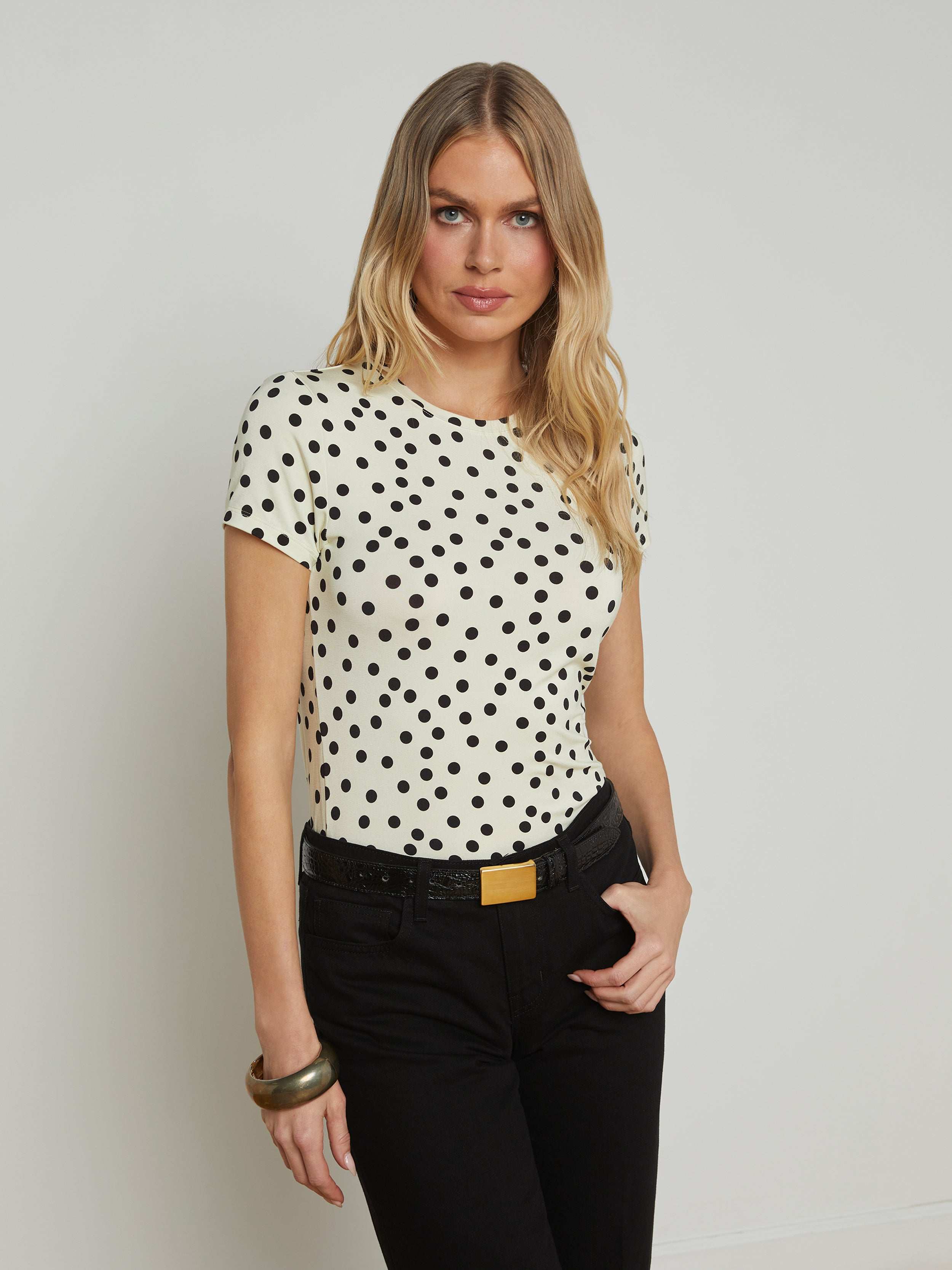Ressi Fitted Tee for Women - Soft Cotton Slim Fit T-Shirt - Perfect for Casual Wear, Workout & Everyday Outfits