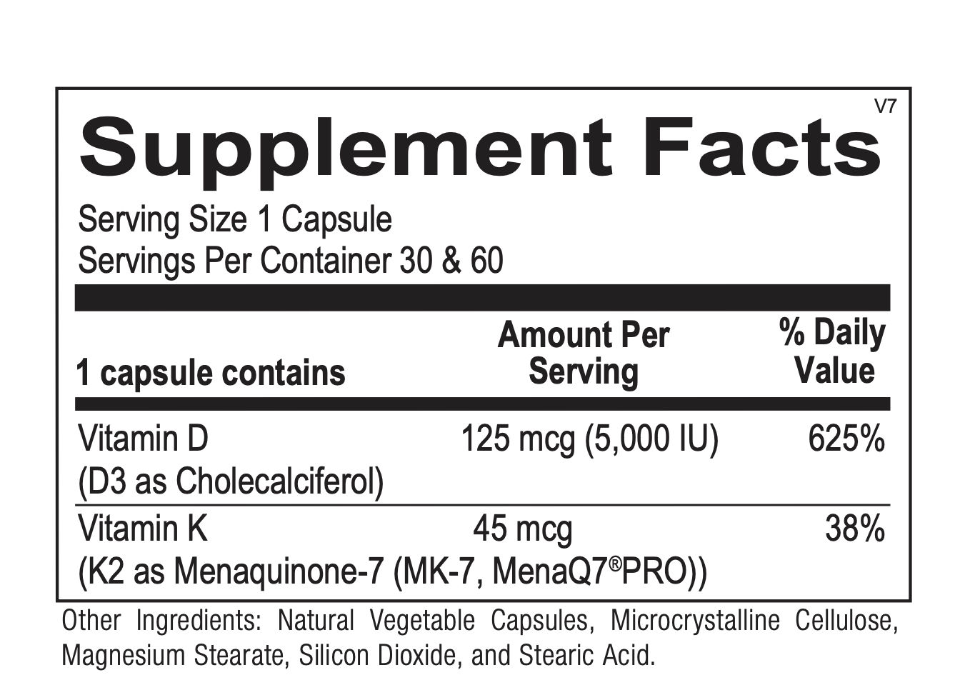 Best Vitamin K2 with D3 Supplement for Bone & Heart Health - Supports Calcium Absorption & Immune System - Ideal for Adults & Seniors - Use Daily for Stronger Bones & Cardiovascular Support
