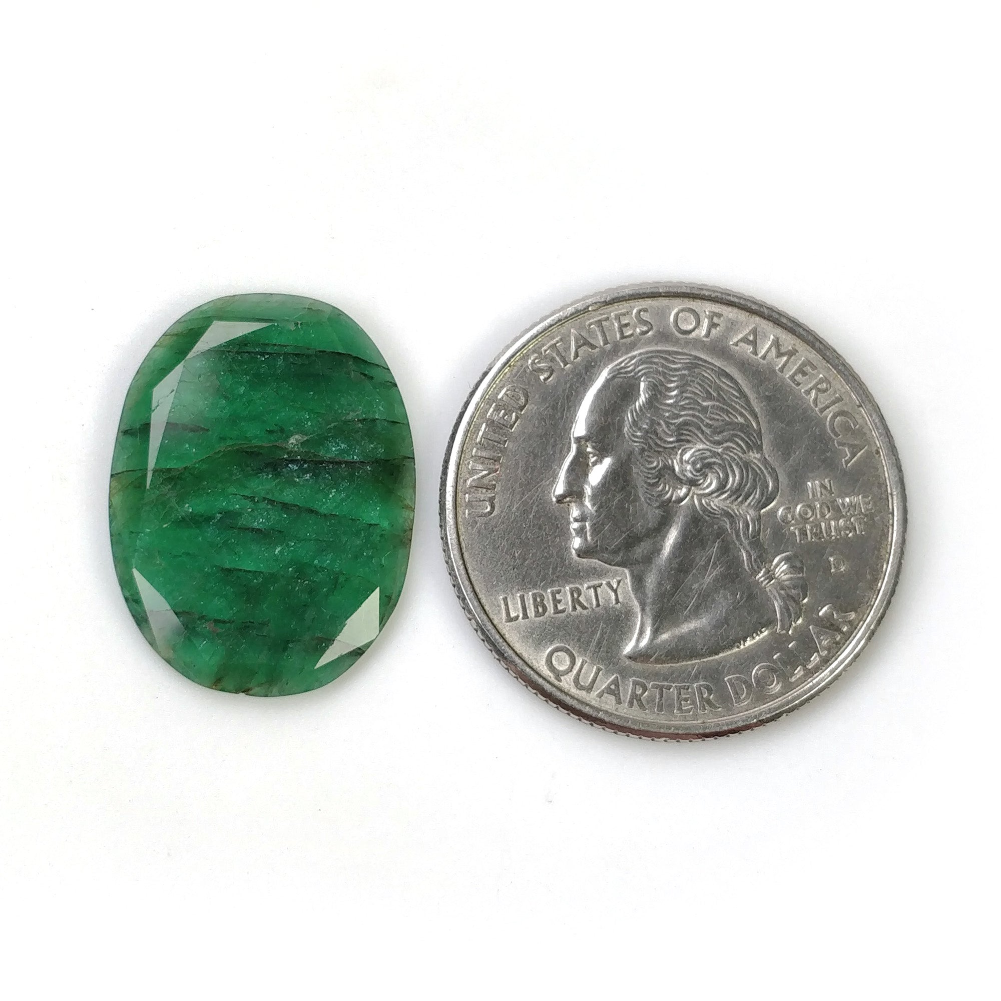 Natural 6.50cts Untreated Green Emerald Gemstone - Oval Cut 21x16mm | Emerald Jewelry for Engagement Rings, Necklaces & Luxury Gifts