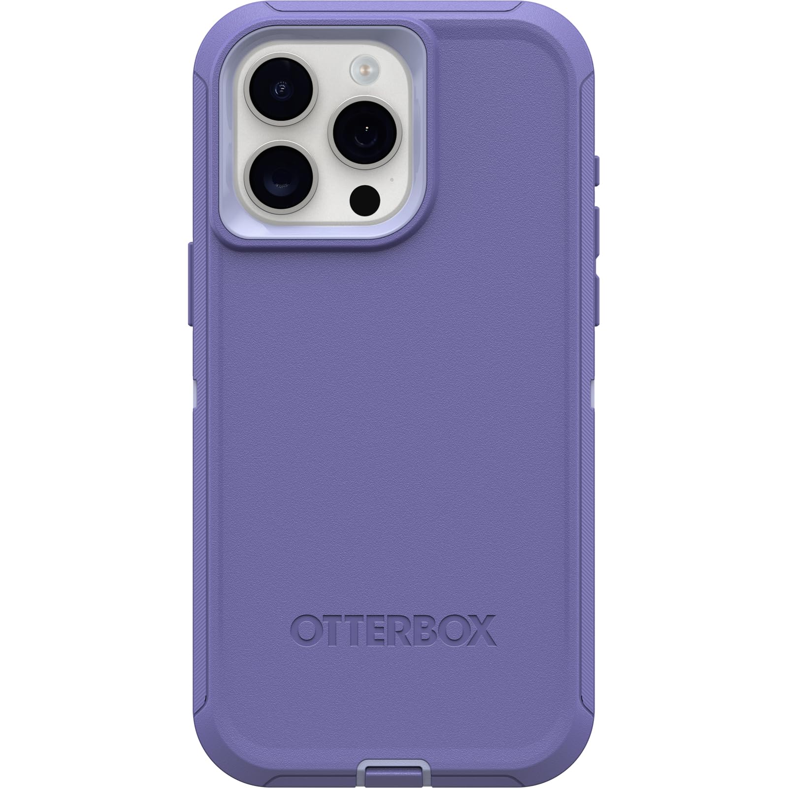 OtterBox Defender Series Case for iPhone 15 Pro MAX - Mountain Majesty Purple | Rugged & Durable Protective Cover with Port Protection | Includes Holster Clip & Kickstand | Perfect for Outdoor Adventures, Work & Travel