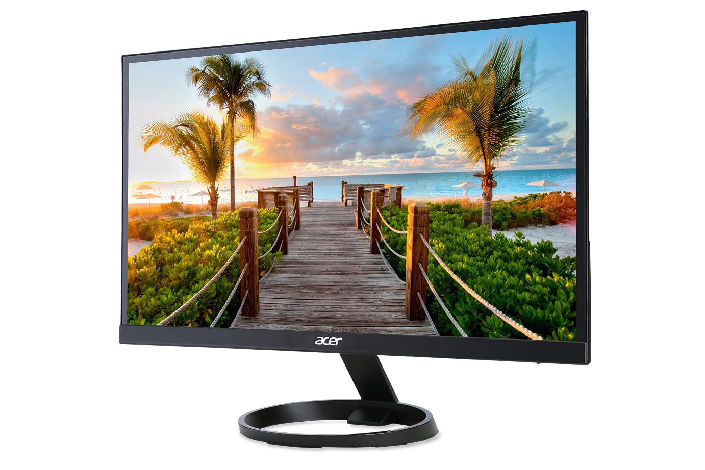 Acer R1 R241Y Bbix 24 Inch Full HD 1920x1080 Widescreen LED Monitor for Home Office, Gaming, and Multimedia | IPS Panel, HDMI & VGA Ports | Ideal for Work, Entertainment, and Online Classes