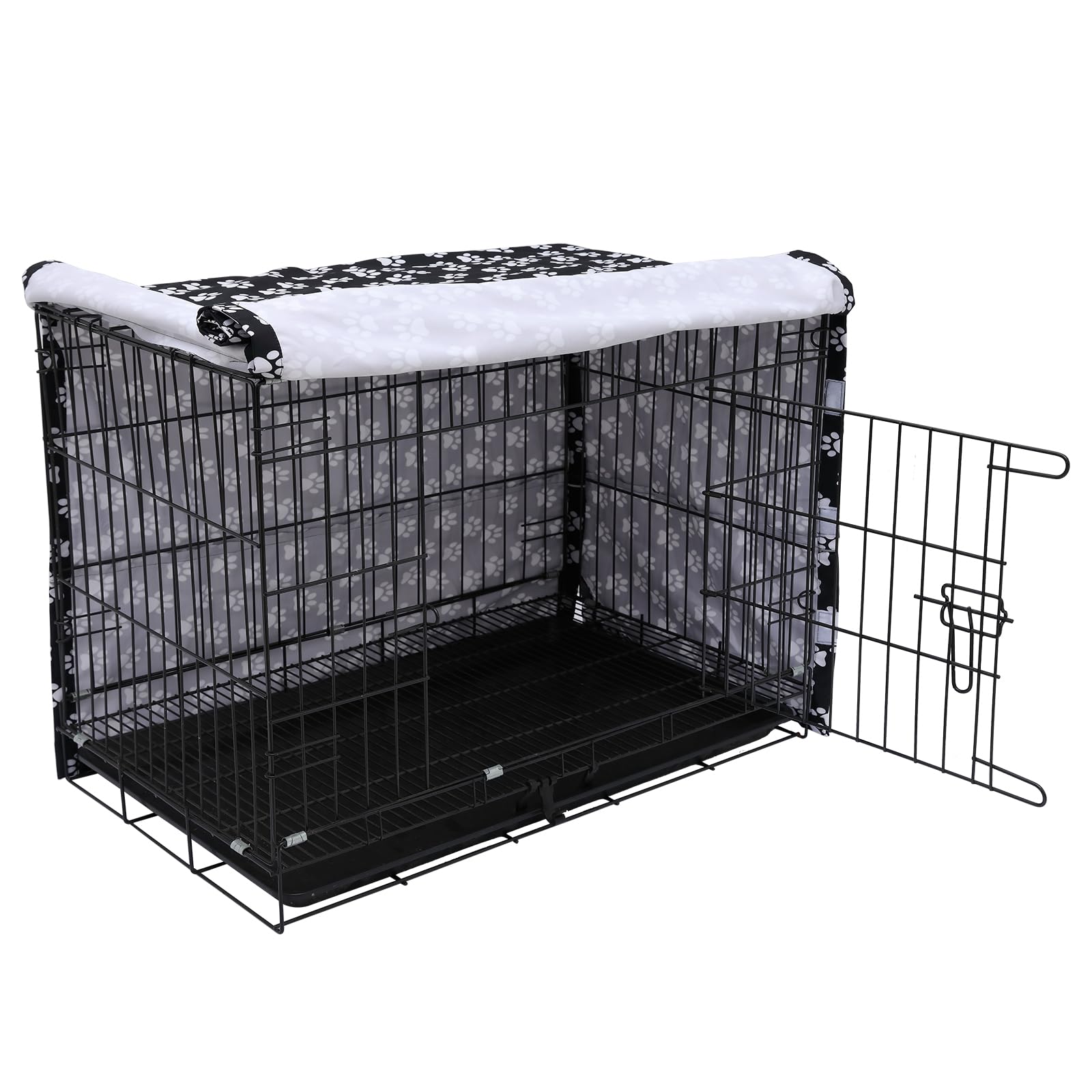 48 Inch Dog Crate Cover for Wire Kennels - Universal Fit for Most 48
