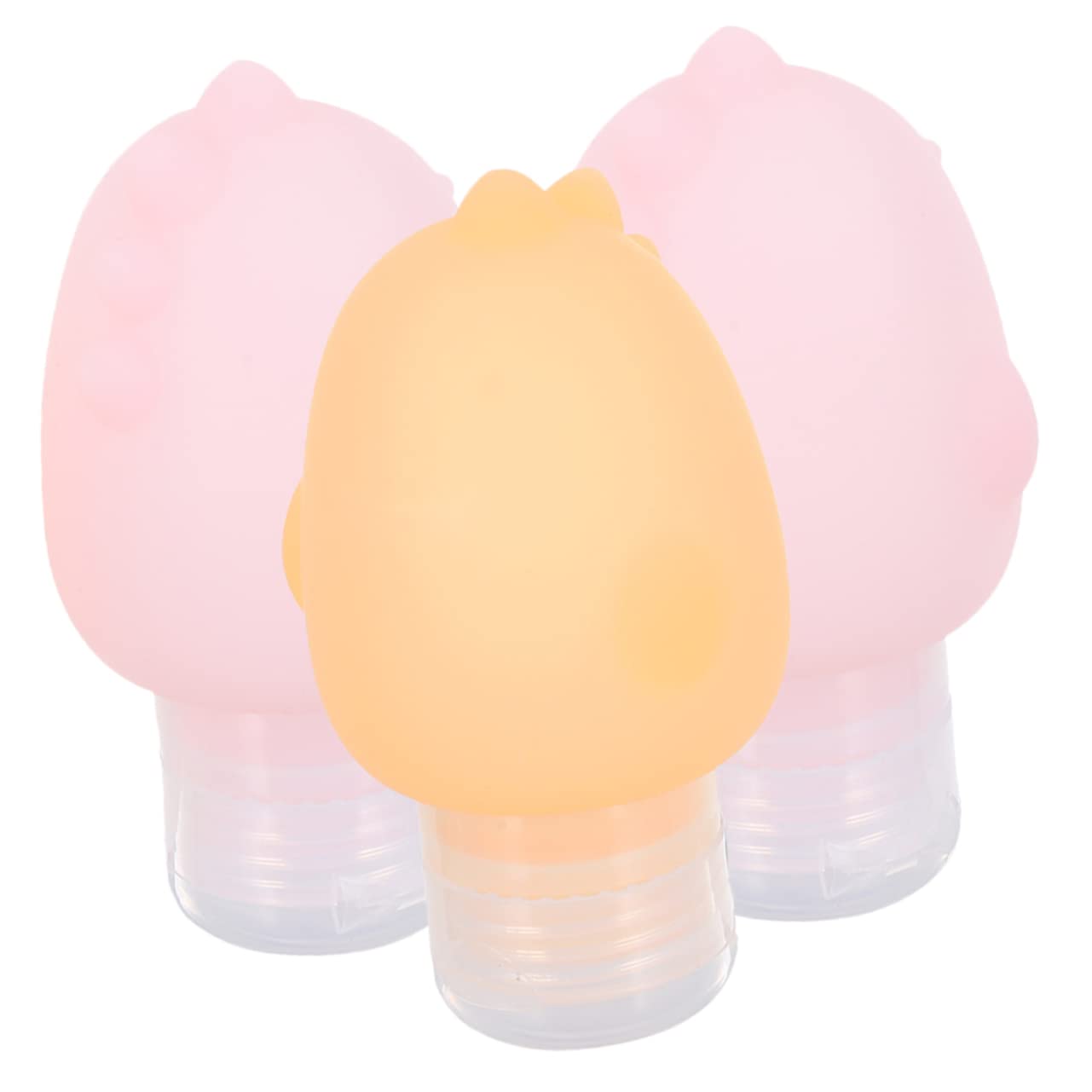 FOMIYES 3-Pack Silicone Travel Shampoo Bottles - Leak-Proof Refillable Liquid Containers for Toiletries | Perfect for Air Travel, Gym & Camping Essentials