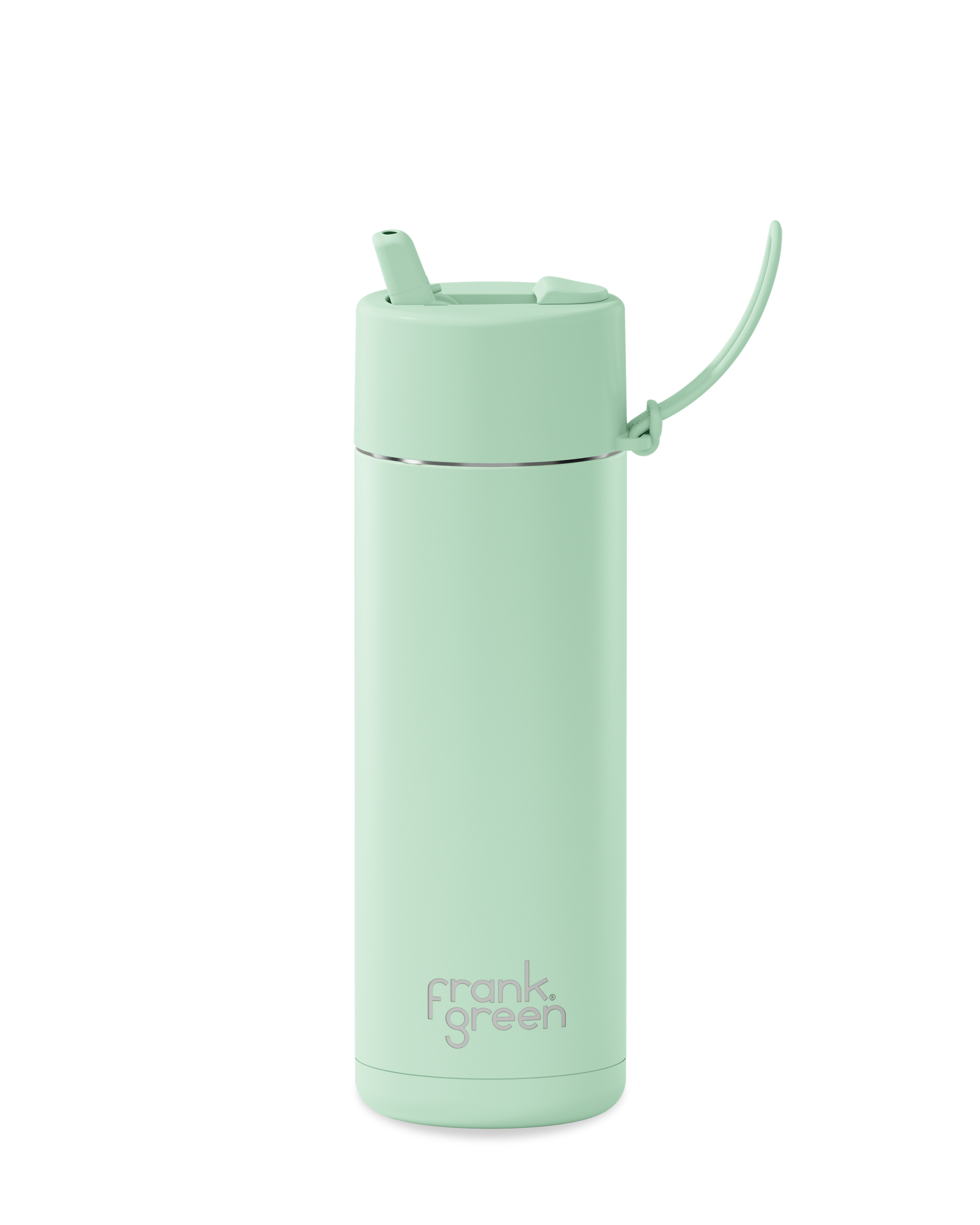 Eco-Friendly Ceramic Reusable Water Bottle - 20oz (595ml) Mint Gelato Color - Perfect for Gym, Office & Outdoor Activities