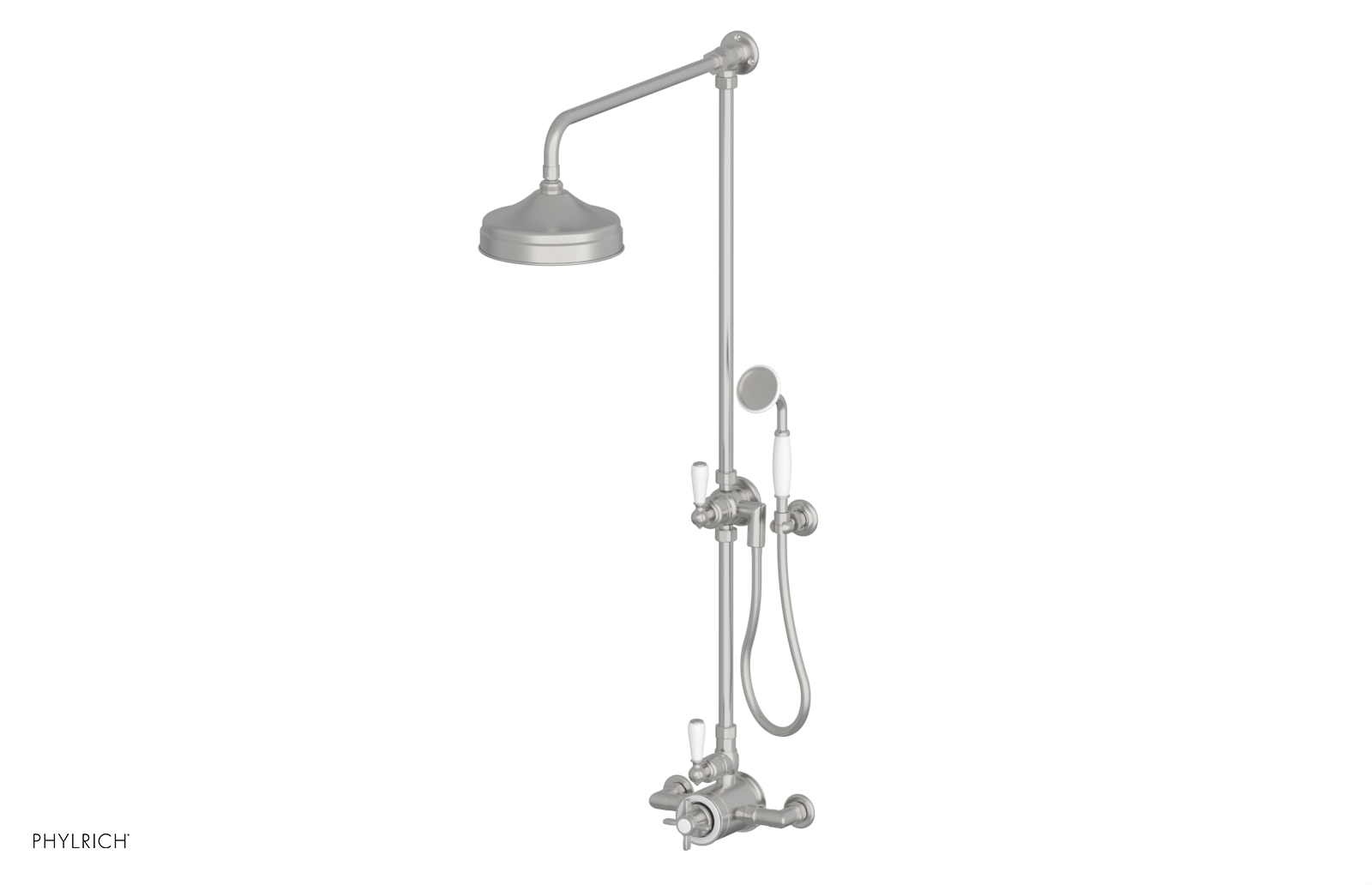 Jamestown Exposed Shower System with Hand Shower - 165 33 - Perfect for Modern Bathroom Renovations and Spa-Like Shower Experiences