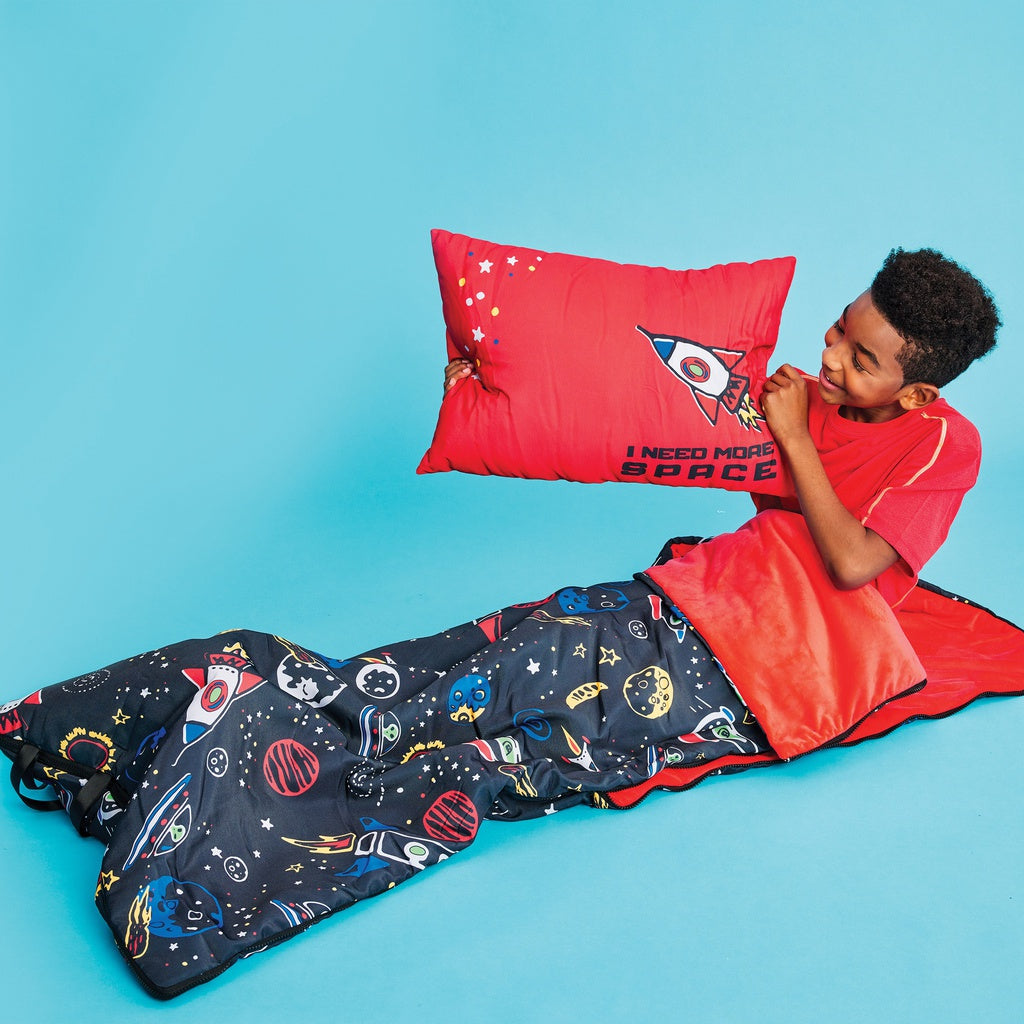 Iscream Sleeping Bag Set for Adults & Kids - Lightweight, Waterproof & Portable - Perfect for Camping, Hiking, Travel & Outdoor Adventures (Assorted Styles)