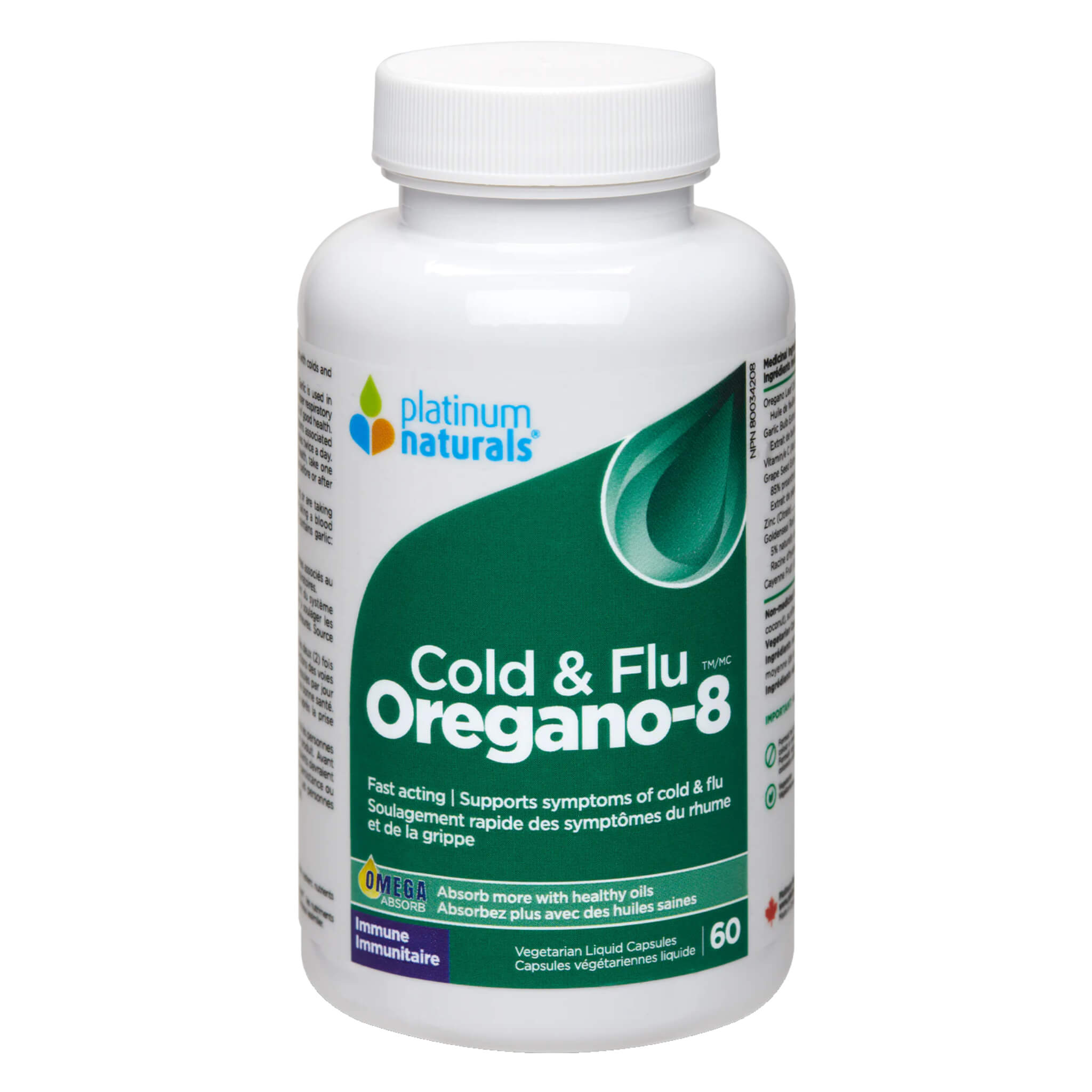 Organic Oregano Oil Drops for Cold & Flu Relief - Natural Immune Support & Respiratory Health - Use for Wellness, Travel & Seasonal Defense