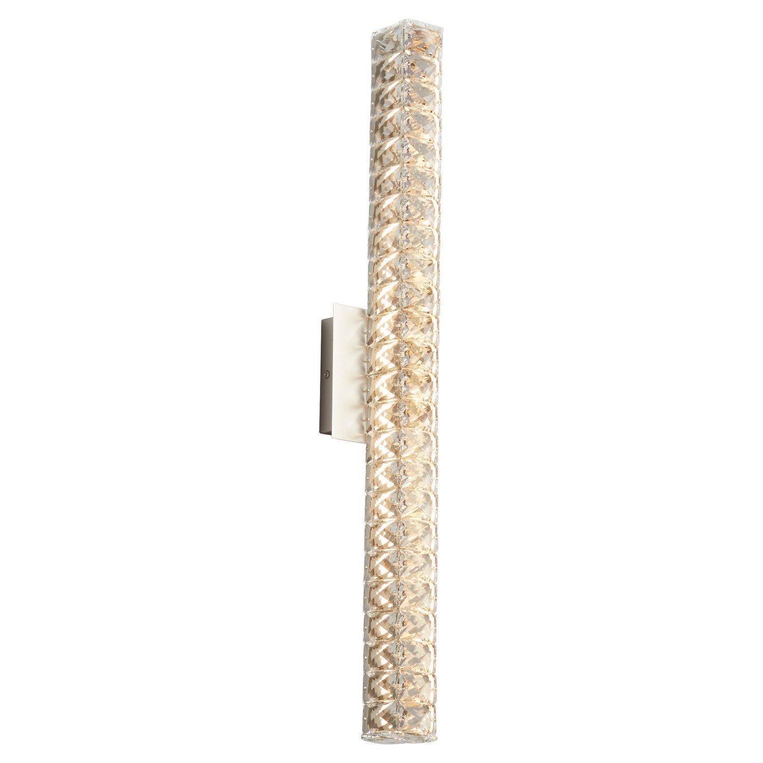 Oxygen Elan 3 574 24 Inch Modern Vanity LED Wall Light Fixture in Satin Nickel - Perfect for Bathroom, Bedroom, and Dressing Room Lighting