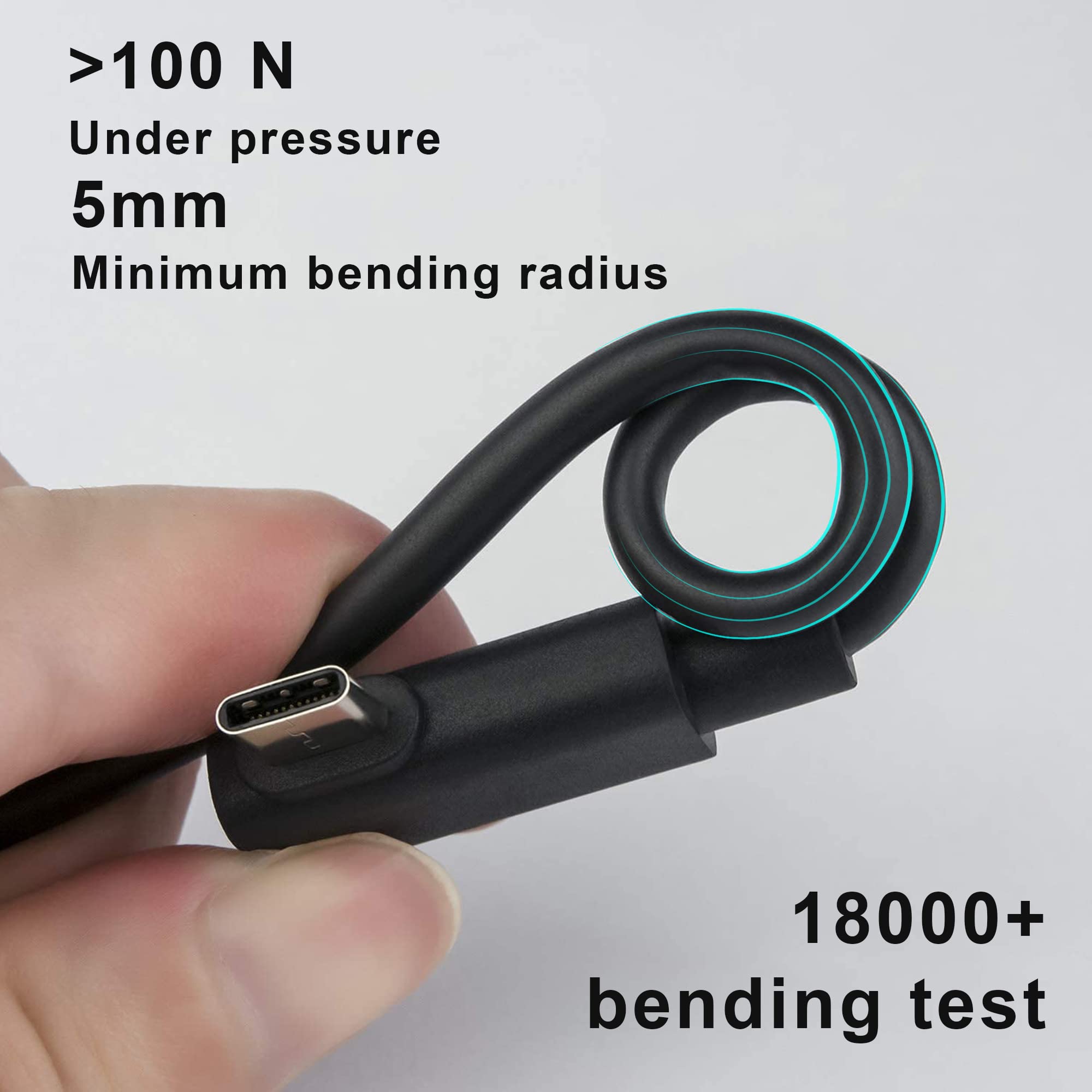 FIBBR Ultra Fiber Optic USB-C Cable 10ft - 5Gbps High Speed for Gaming & VR