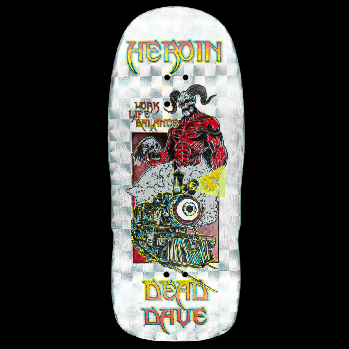 Maple Labs Fingerboard Deck - Dead Dave Video City II Hellscape - Professional Skateboard Fingerboard for Tricks & Stunts - Perfect for Skateboarding Enthusiasts & Collectors