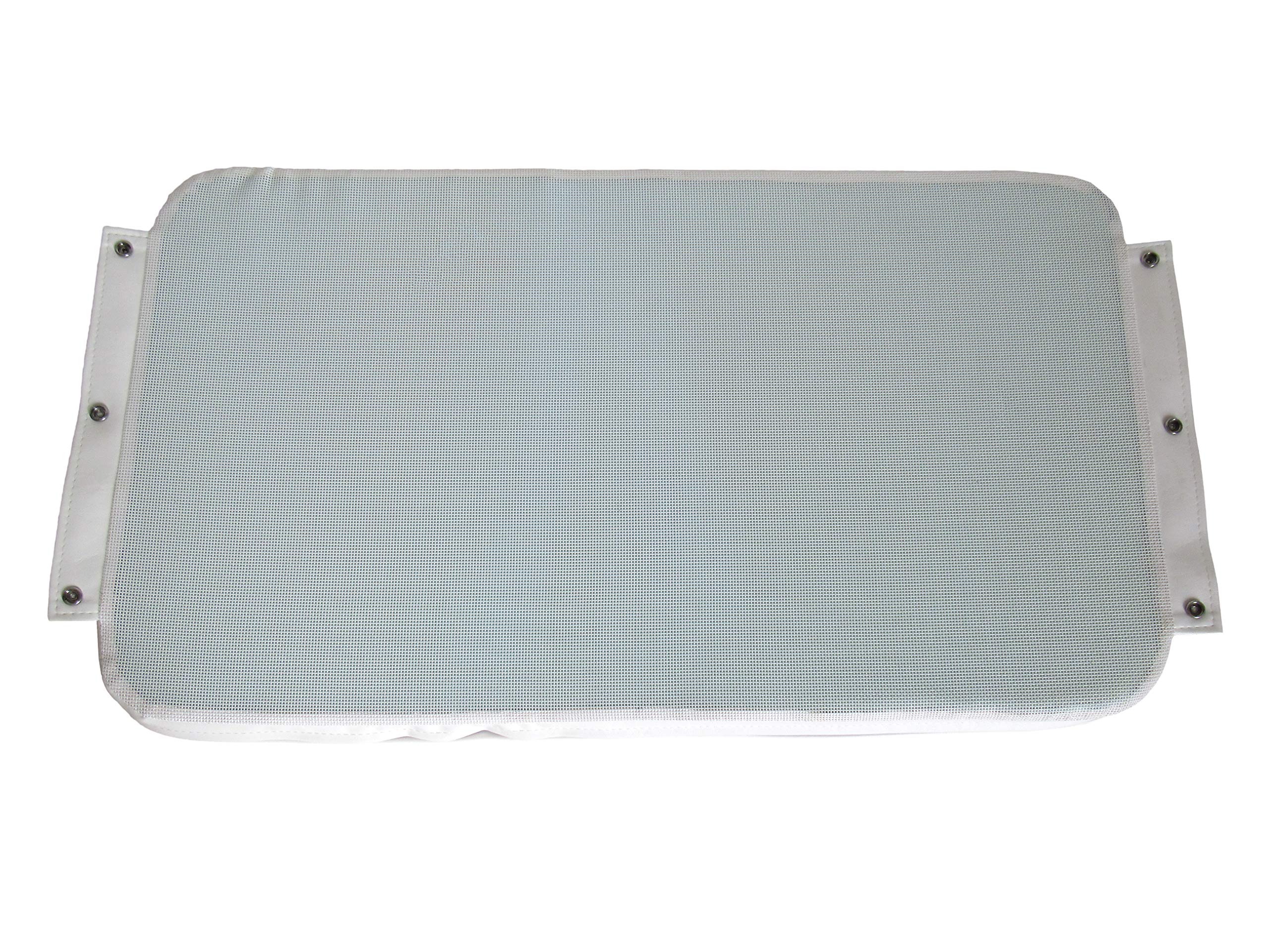 Premium Cooler Seat Cushion for Yeti 24 Roadie Cooler - White | Made in USA | Comfortable Outdoor Seating for Camping, Fishing & Tailgating