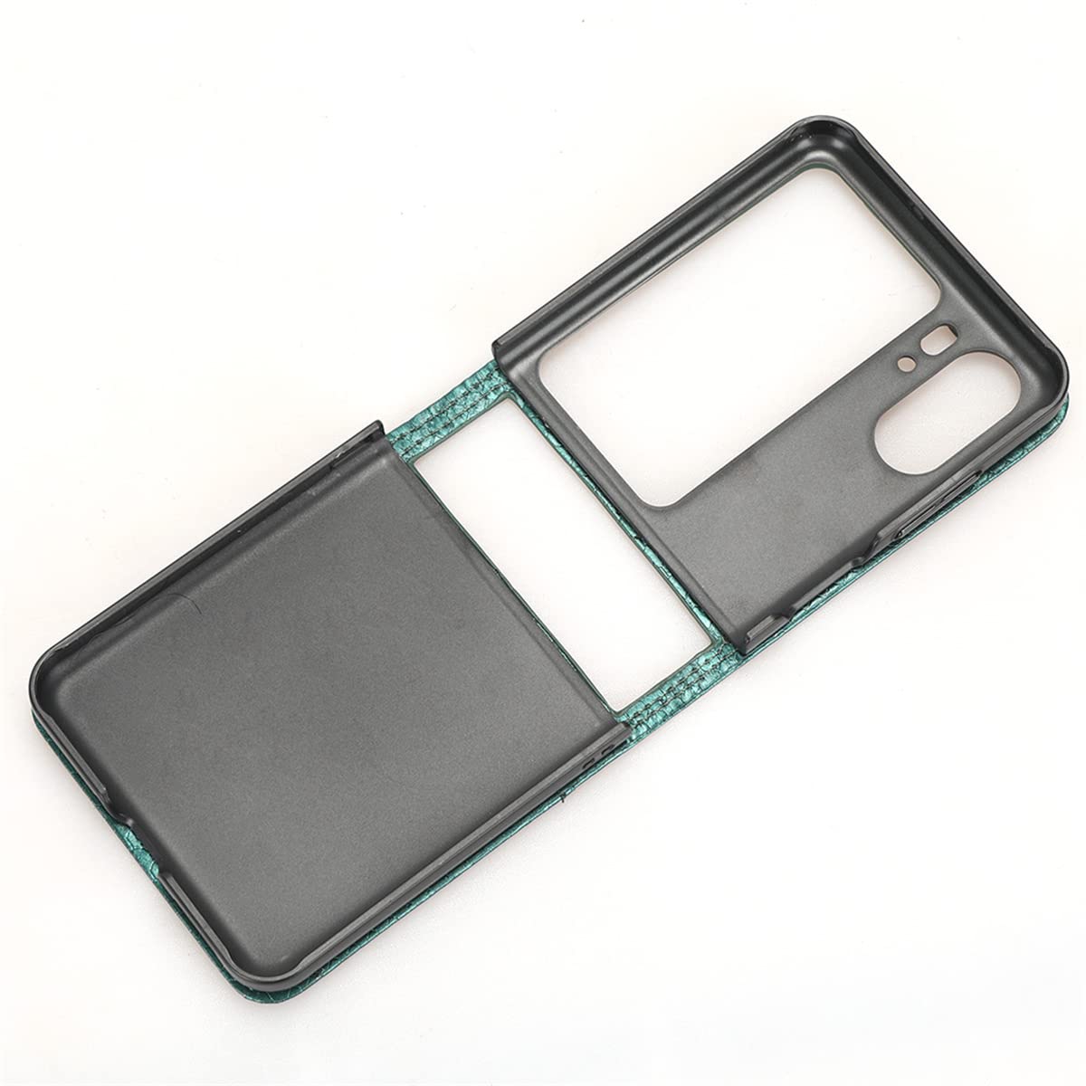 RonRun PU Leather Flip Wallet Case for Oppo Find N2 Flip - Rose Gold | Card Holder & Stand for Daily Use