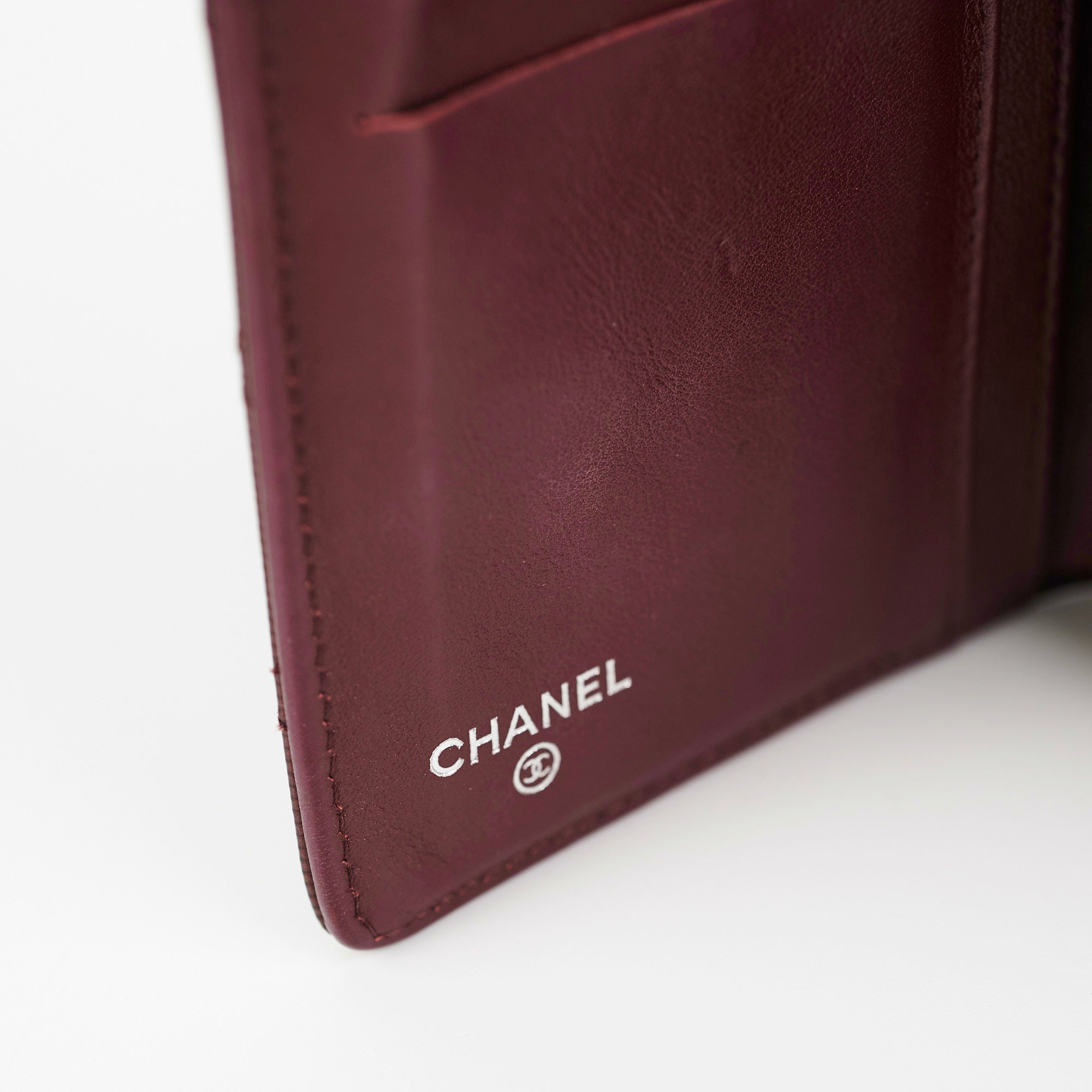 Chanel Long Wallet in Patent Burgundy Leather - Luxury Women's Wallet for Everyday Use & Special Occasions