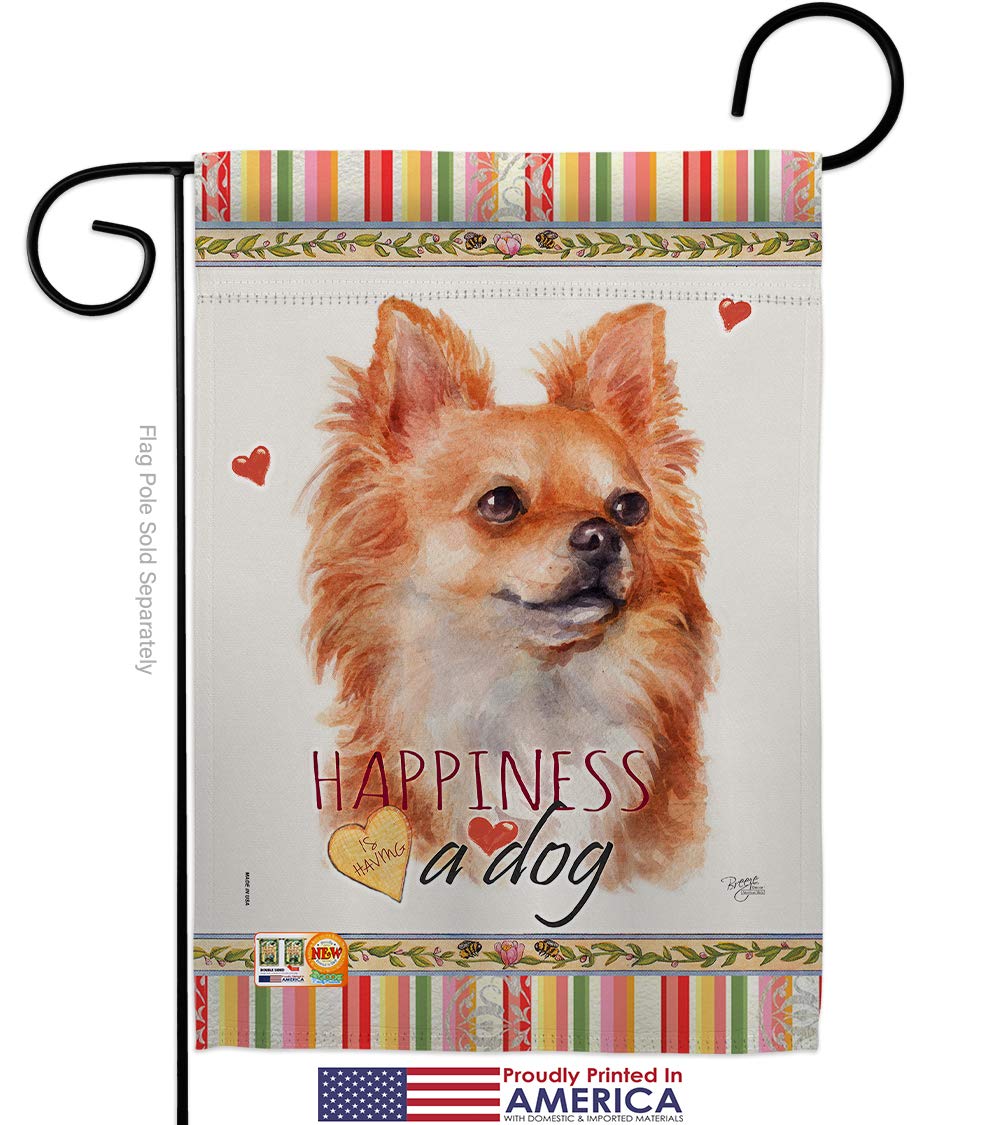 Chihuahua Garden Flag Set with Stand - Pet Decor for Yard & Home