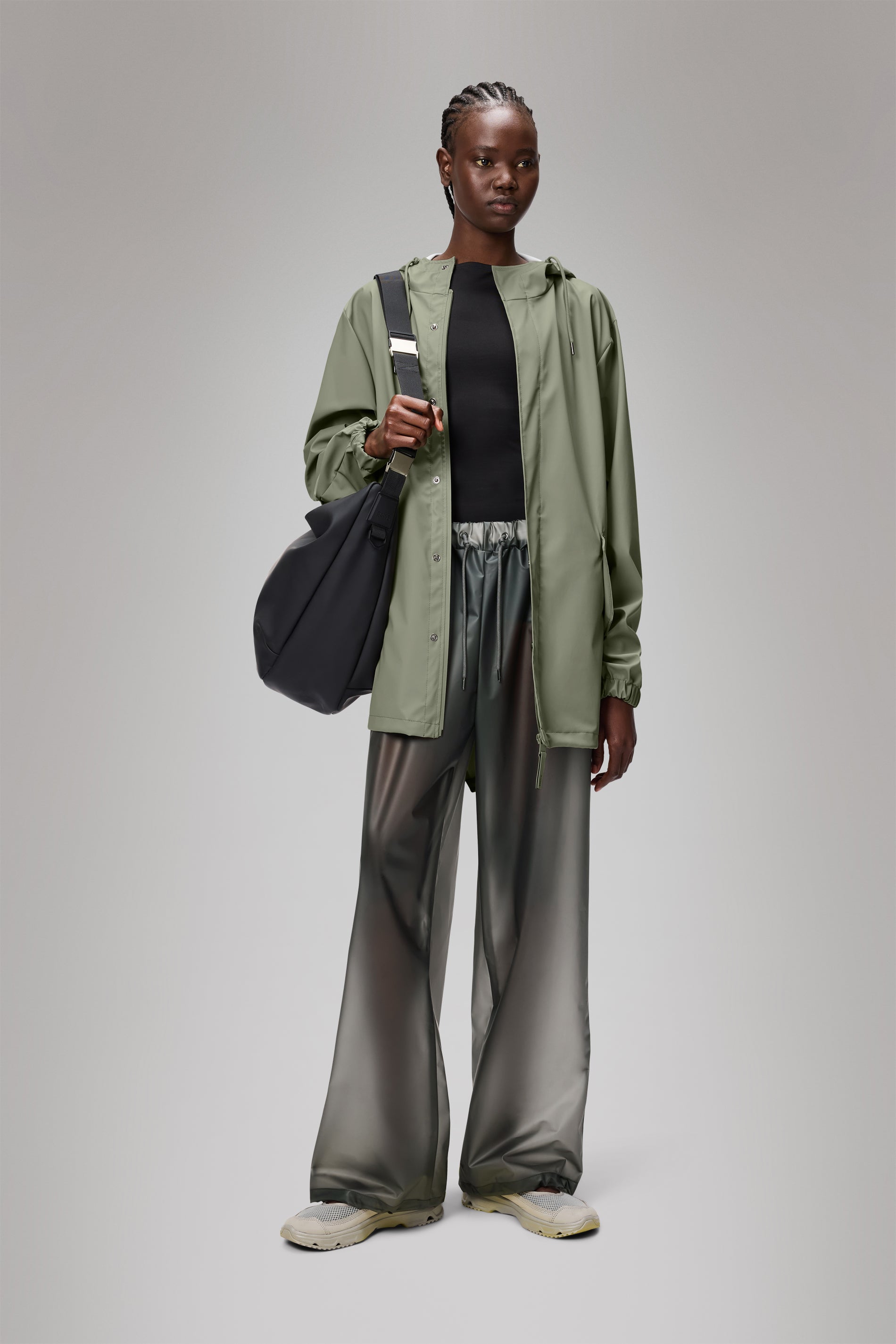 Women's Fishtail Parka Jacket - Stylish Waterproof Windbreaker for Outdoor Hiking & Urban Fashion