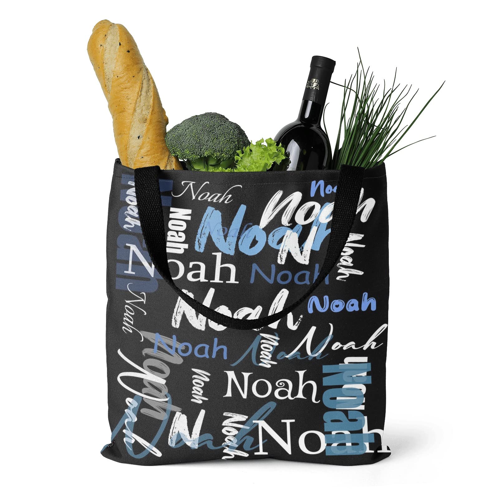 Custom Personalized Tote Bags for Women - Monogrammed Name Tote Bag Gift for Birthday, Christmas & Valentine's Day - Perfect for Shopping, Beach & Everyday Use