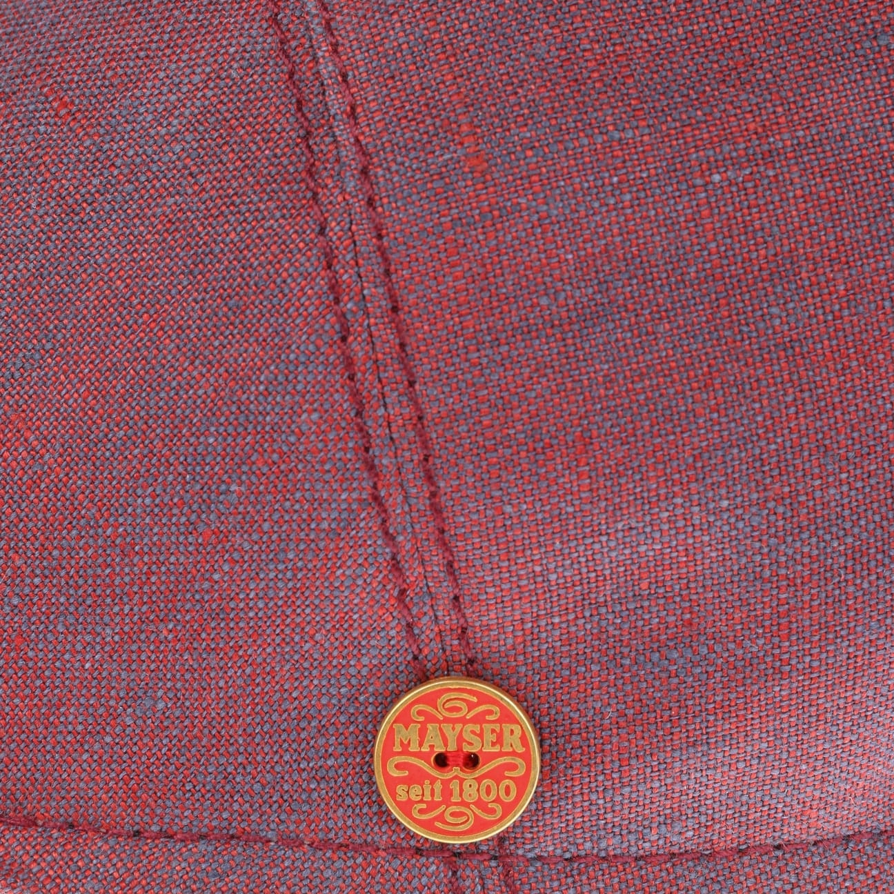 Mayser Sidney Linen Flat Cap for Men - Classic Summer Hat for Outdoor Activities, Travel & Casual Wear