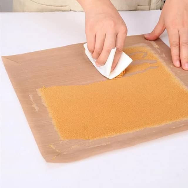 5 Pack Non-Stick Teflon Baking Sheets 12x16 Inch - Reusable, Heat Resistant, Cuttable Baking Liners for Heat Press Transfer & Cooking | Perfect for Cakes, Cookies, DIY Crafts & Sublimation Projects