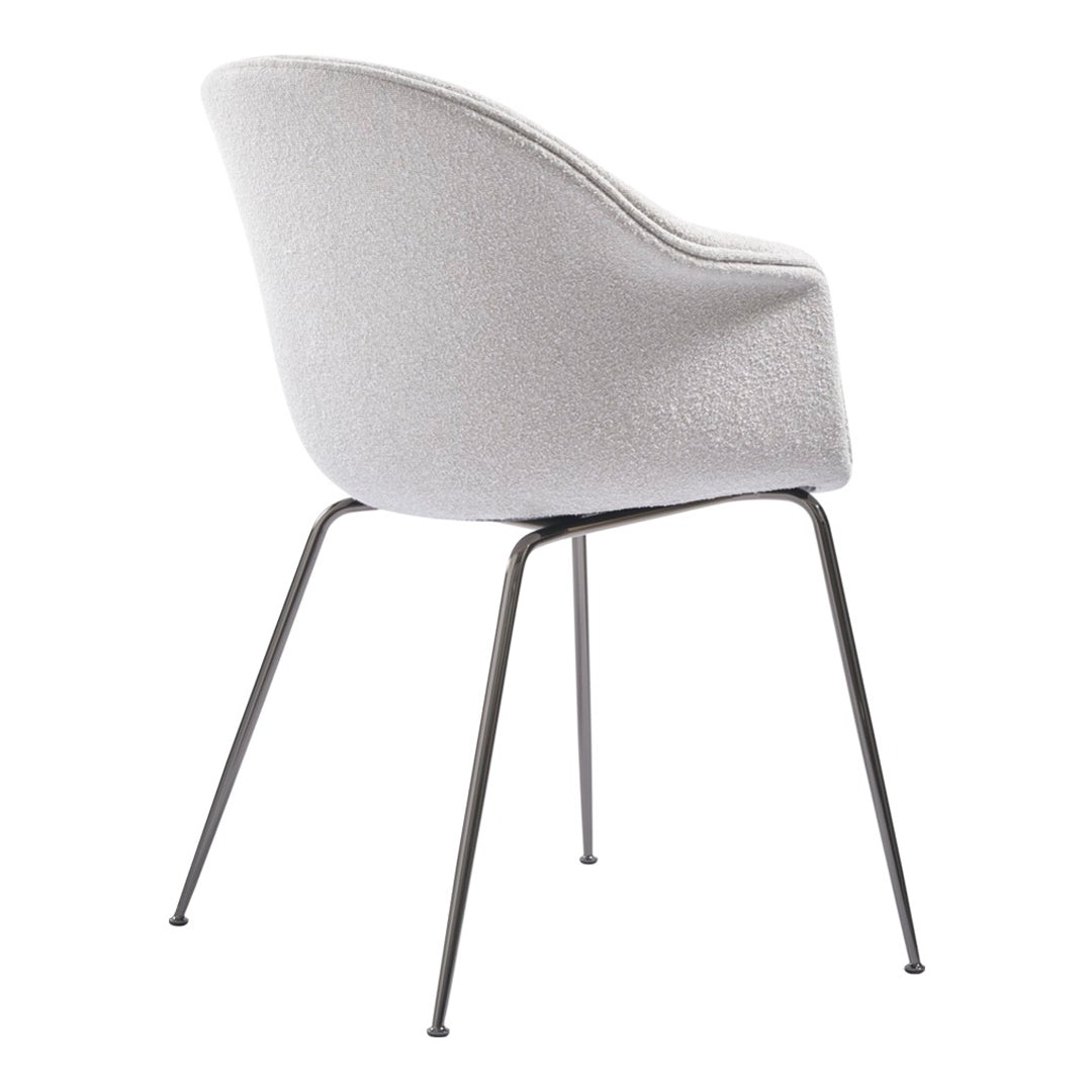 Bat Dining Chair with Conic Base - Fully Upholstered Modern Kitchen & Dining Room Furniture for Home Decor