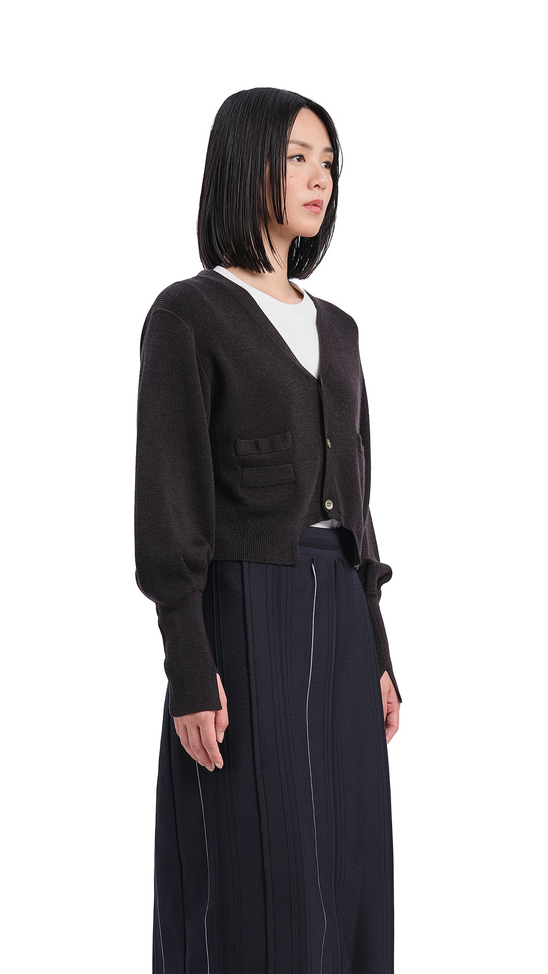 Biella Wool Knit Cardigan for Women - Soft & Warm Italian Wool Sweater - Perfect for Fall & Winter Layering, Office Wear & Casual Outfits