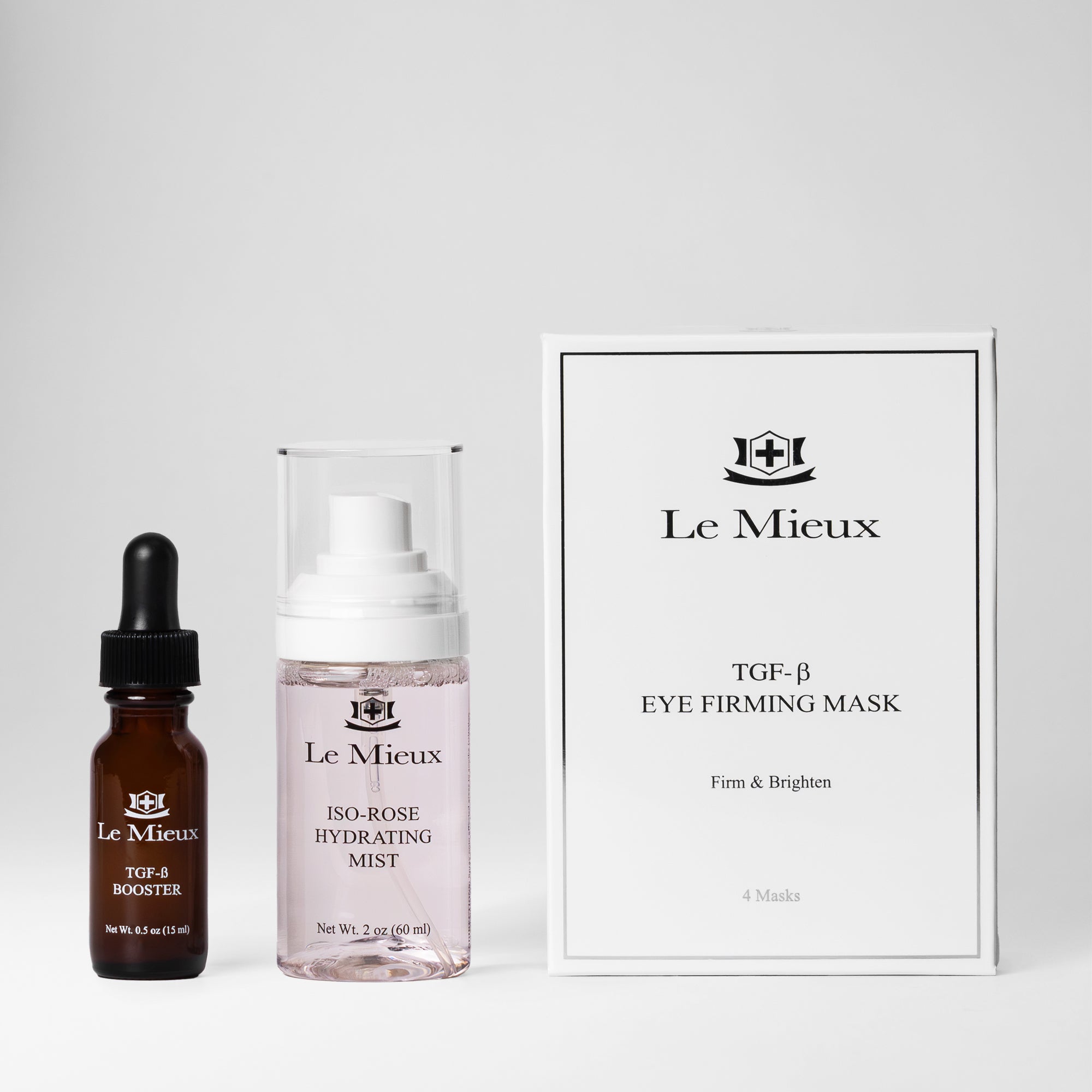 Dawn Rose Eye Set - Natural Skincare for Dark Circles & Puffiness | Perfect for Morning Routine & Travel