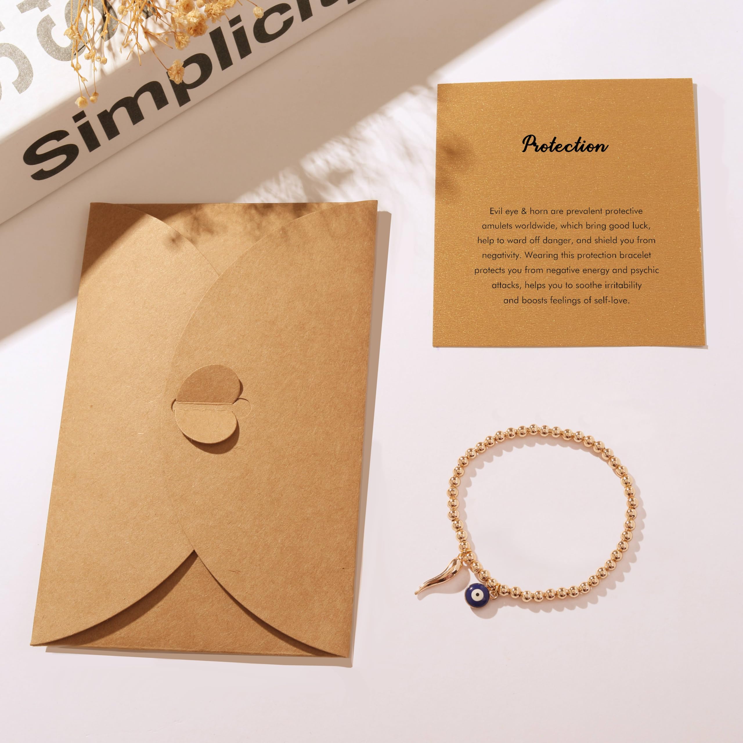 RZKING Gold Bracelets for Women - Evil Eye, Butterfly, Dragonfly & Elephant Charm Bracelet, Friendship Jewelry, Birthday & Retirement Gifts for Her - Perfect for Everyday Wear, Special Occasions & Inspirational Gifting