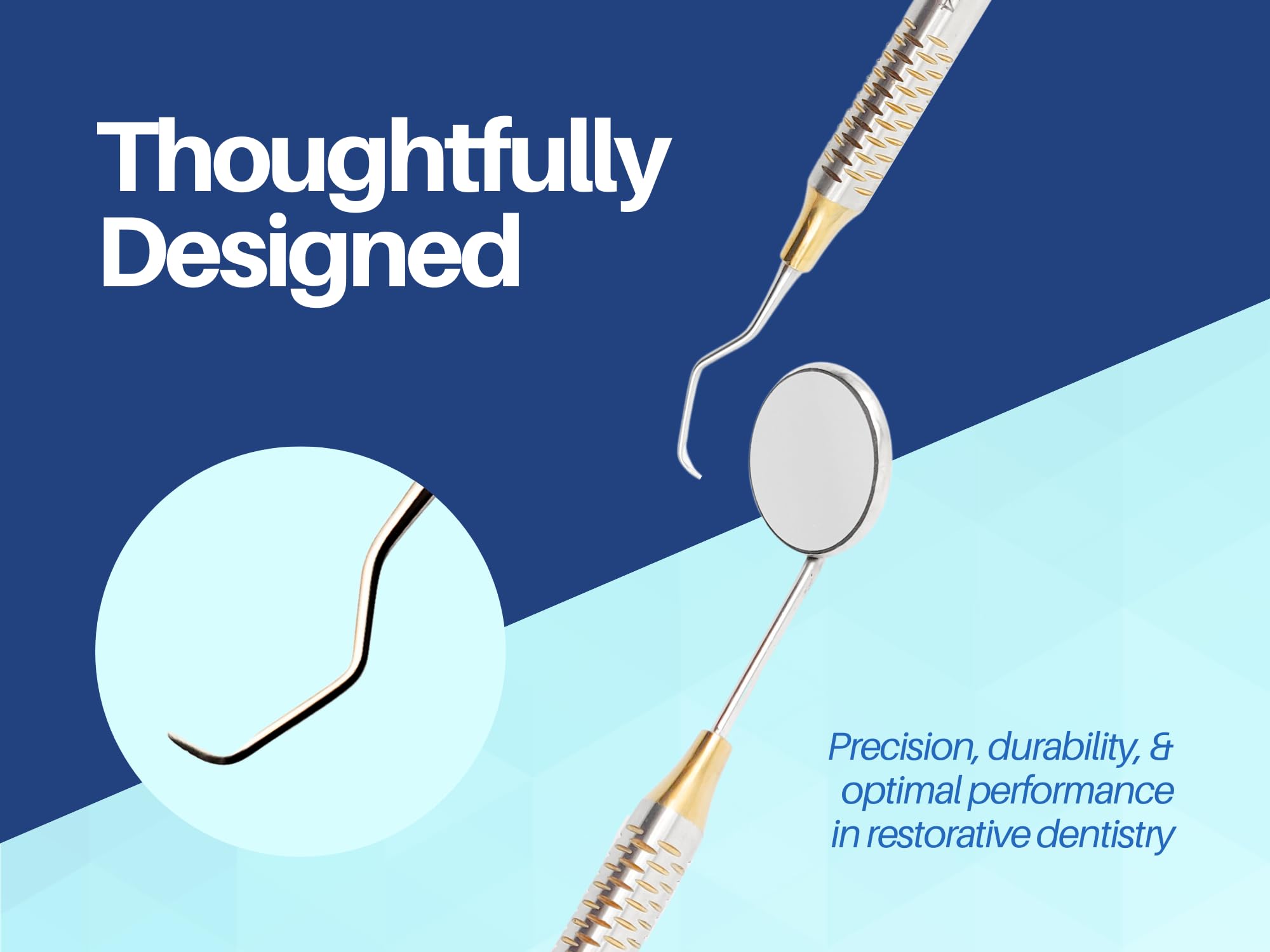 ARTMAN INSTRUMENTS Professional Dental Hygienist Tool Kit (10-Piece Set) - Stainless Steel Mirror, Probe, Tweezer, Scalers & Curettes - Teeth Cleaning Tools for Dentists, Hygienists & Home Use - Autoclavable with Sterilization Cassette - Perfect for Dental Clinics, Schools & Personal Oral Care