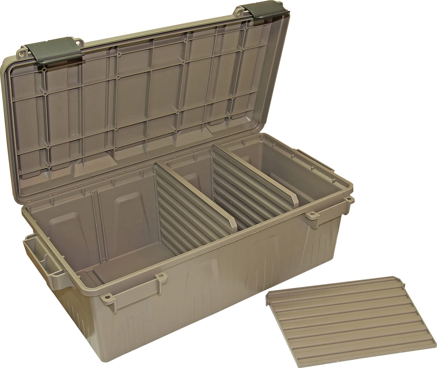 MTM ACR4-18 Ammo Crate Utility Box - Heavy Duty Plastic Storage Case with Dividers for Ammunition, Tools & Gear - Perfect for Range, Hunting & Outdoor Adventures