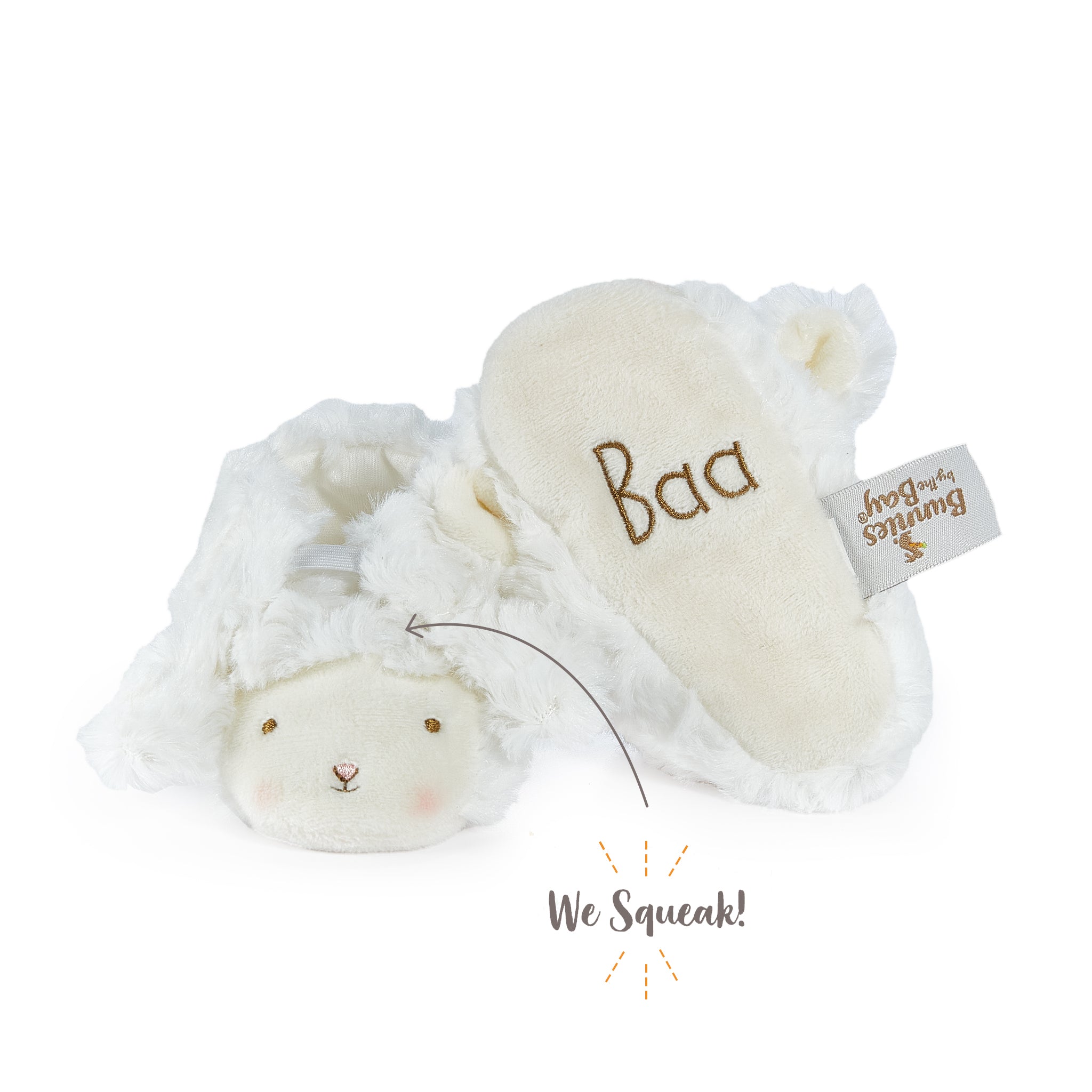 Kiddo Baa Baa Booties - Soft Baby Sheep Booties for Newborns & Infants - Perfect for Winter, Photography & Nursery Decor