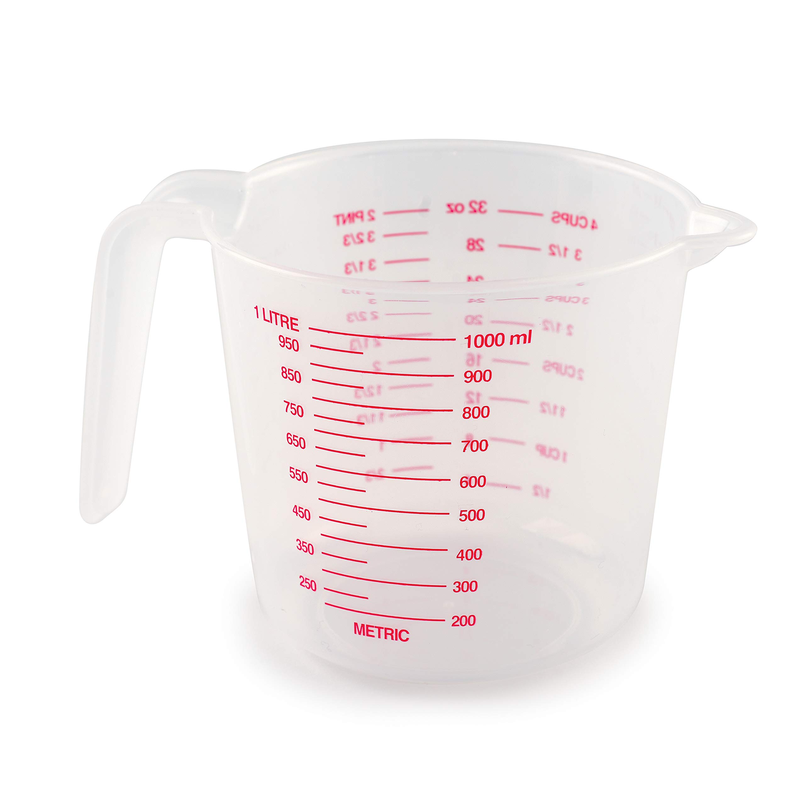Norpro 4-Cup Plastic Measuring Cup with Spout - BPA-Free Kitchen Tool for Baking, Cooking & Liquid Measurement (Multicolor) - Perfect for Recipes, Mixing & Meal Prep