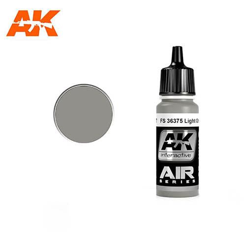 AK Interactive AK2057 Air Series FS 36375 Light Ghost Grey Acrylic Paint - 17mL Bottle for Scale Model Aircraft, Military Vehicles & Miniature Painting
