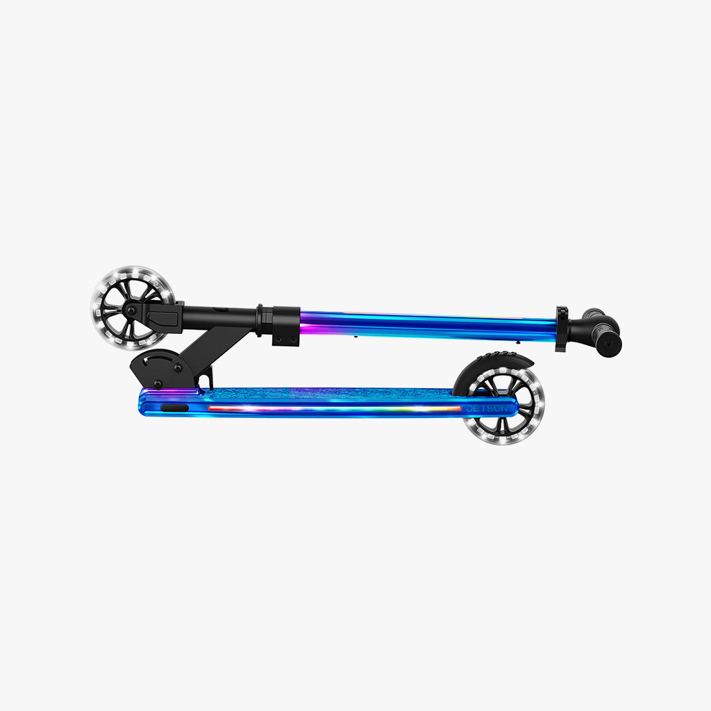 Mars Folding Kick Scooter for Adults & Teens - Lightweight Aluminum Commuter Scooter for Urban Travel, School & Work - Portable & Adjustable Height for Easy Storage & Riding