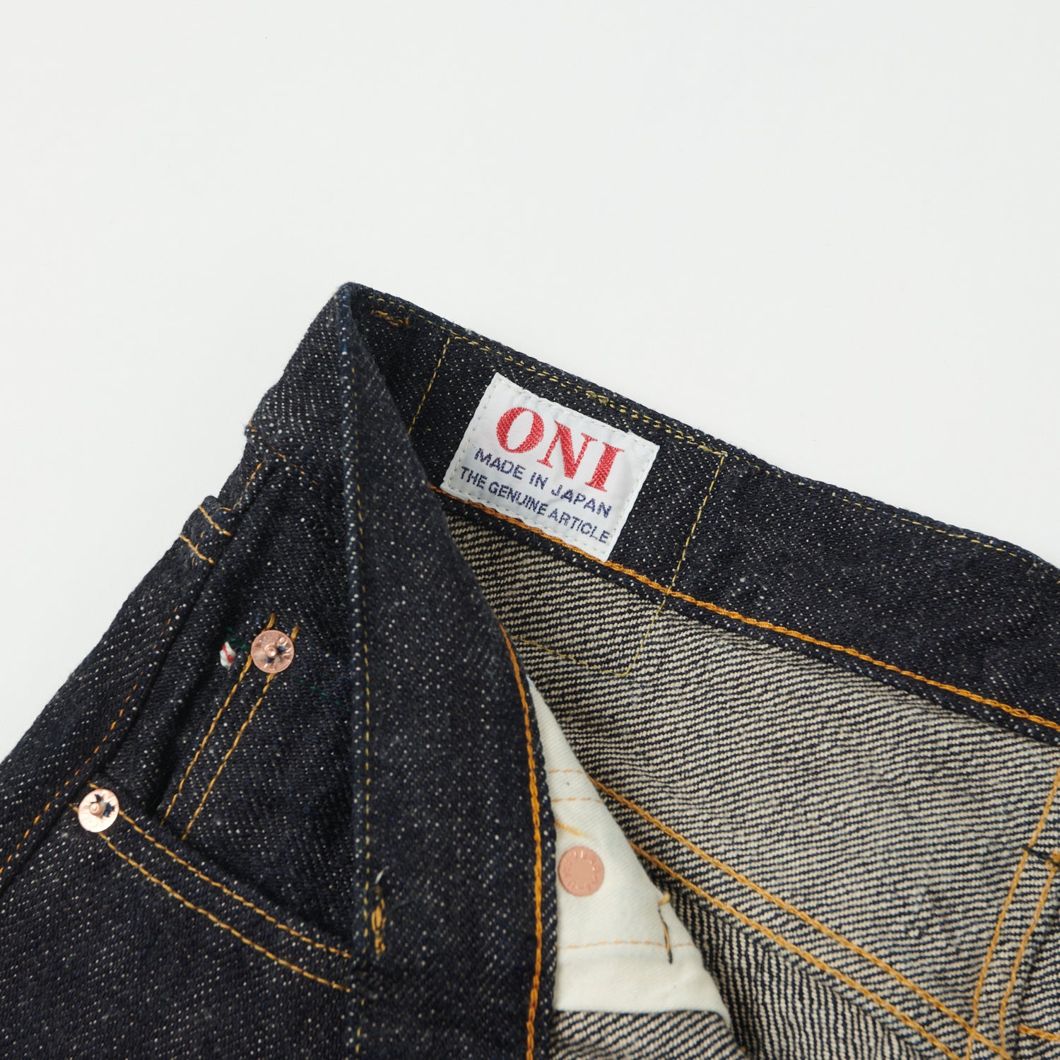 ONI 246 DIZR 20oz Dark Indigo Secret Denim Relaxed Tapered Jeans for Men - One Wash Selvedge Denim Pants - Perfect for Casual Wear and Street Style