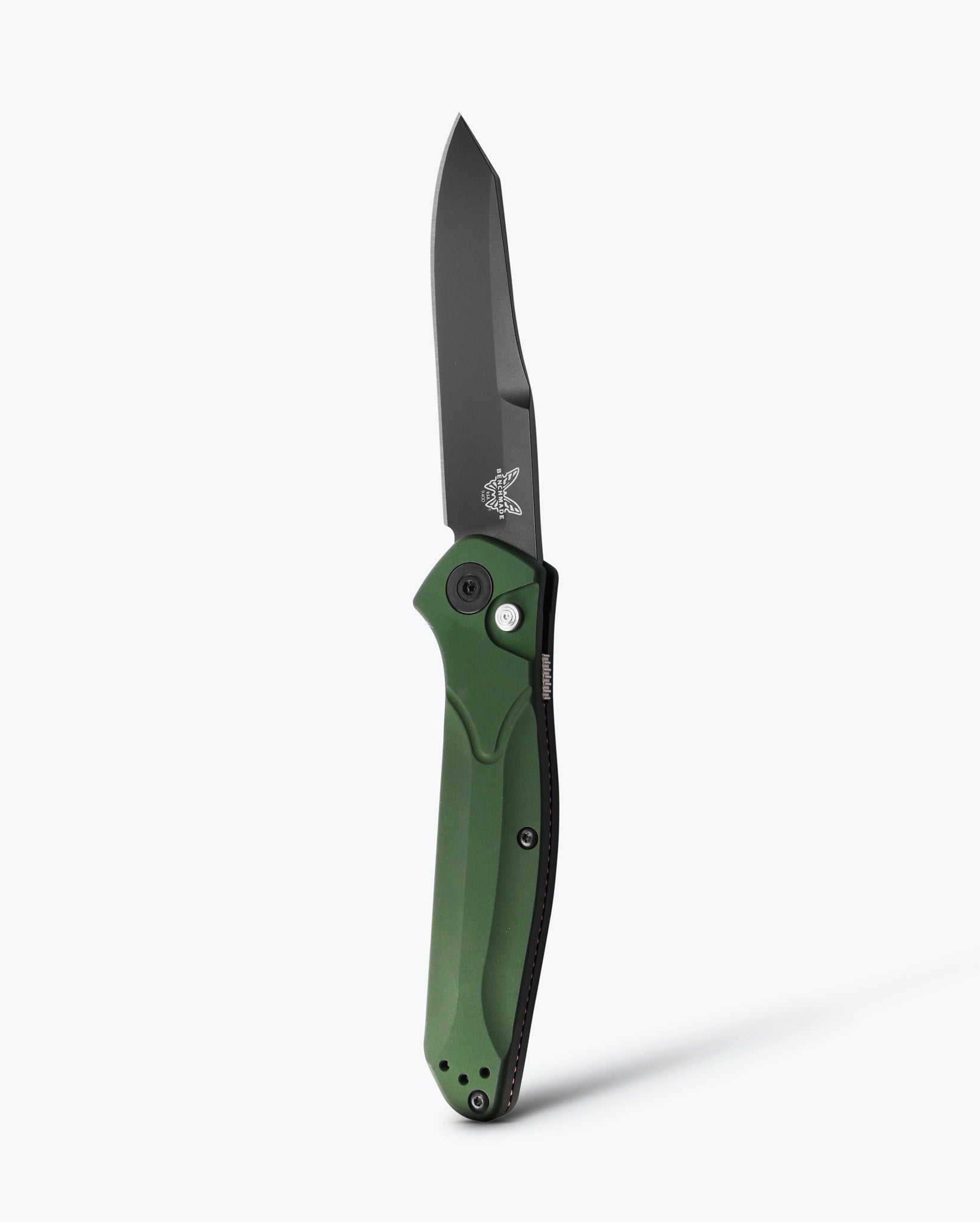 9400BK Auto Osborne Knife - Green Aluminum Handle for Outdoor Camping, Hiking & Everyday Carry (EDC)