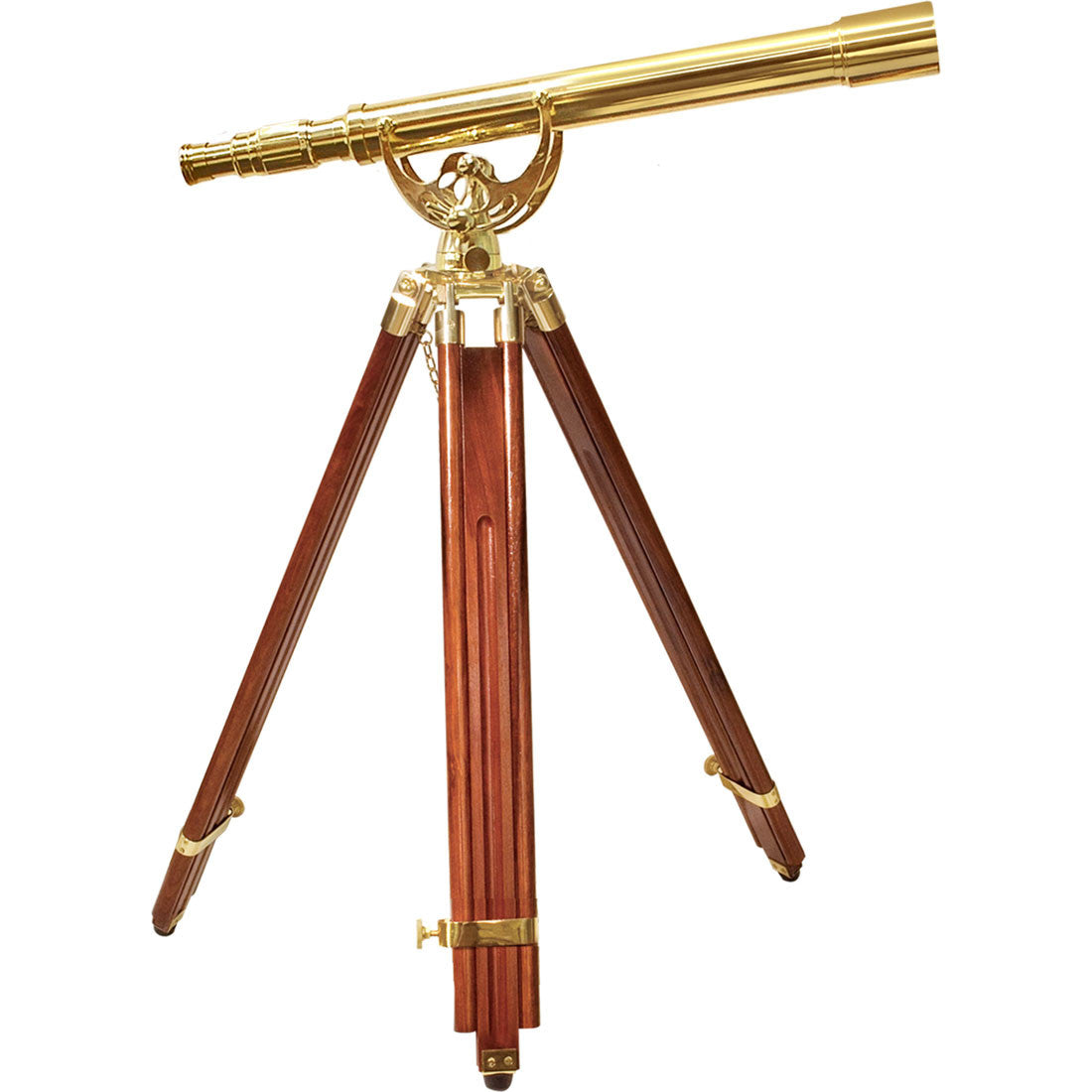 Barska 18x50 Anchormaster Brass Telescope - High Power Binoculars for Bird Watching, Hunting & Marine Use - AA10618