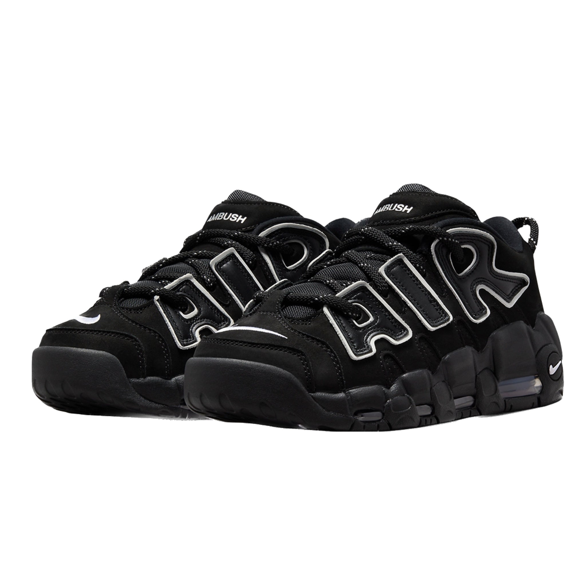Nike Air More Uptempo Low Ambush Sneakers - Black & White Basketball Shoes for Men | Streetwear Fashion & Casual Wear