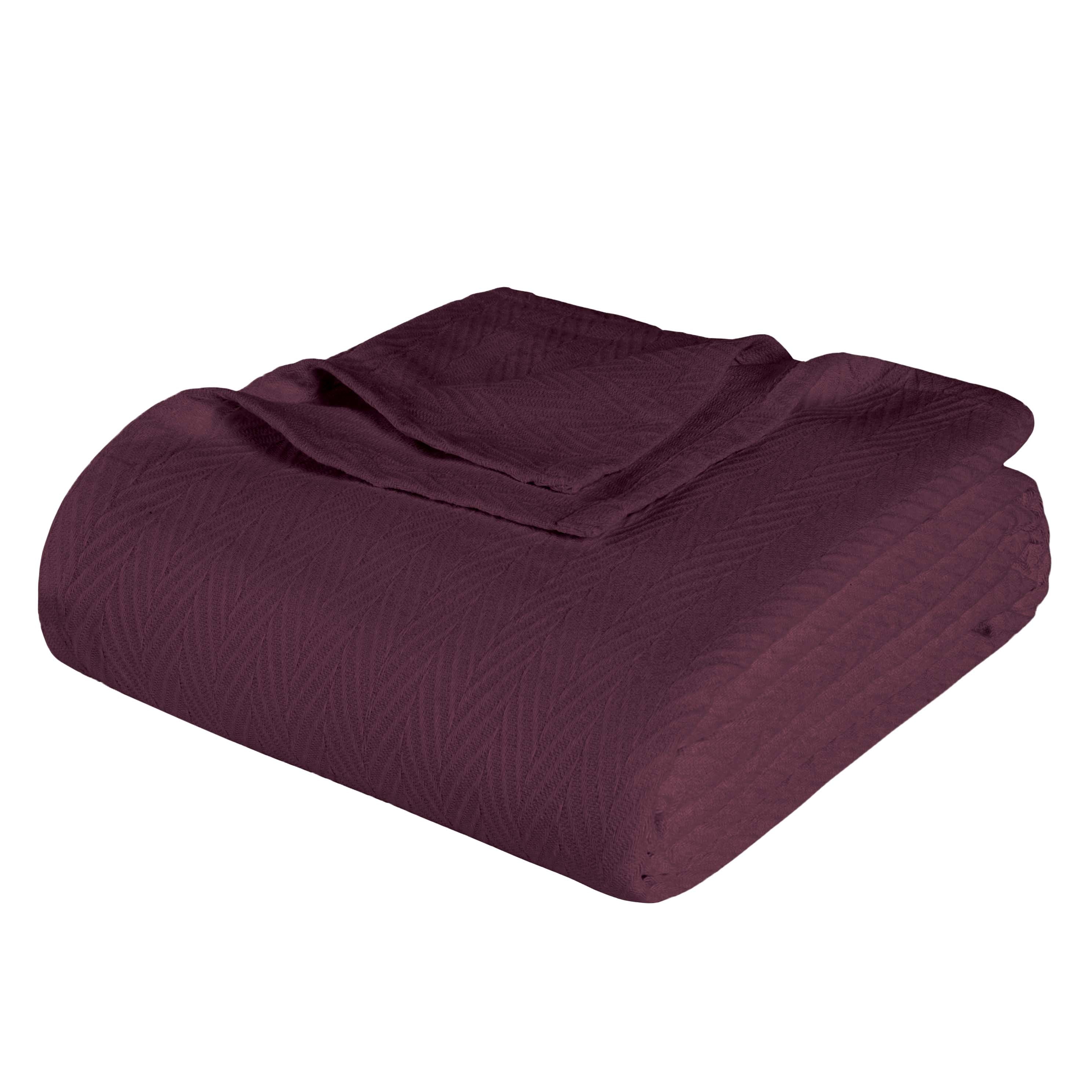 Soft All-Season Chevron Cotton Bed Blanket & Sofa Throw - Cozy Home Decor for Living Room, Bedroom, and Travel