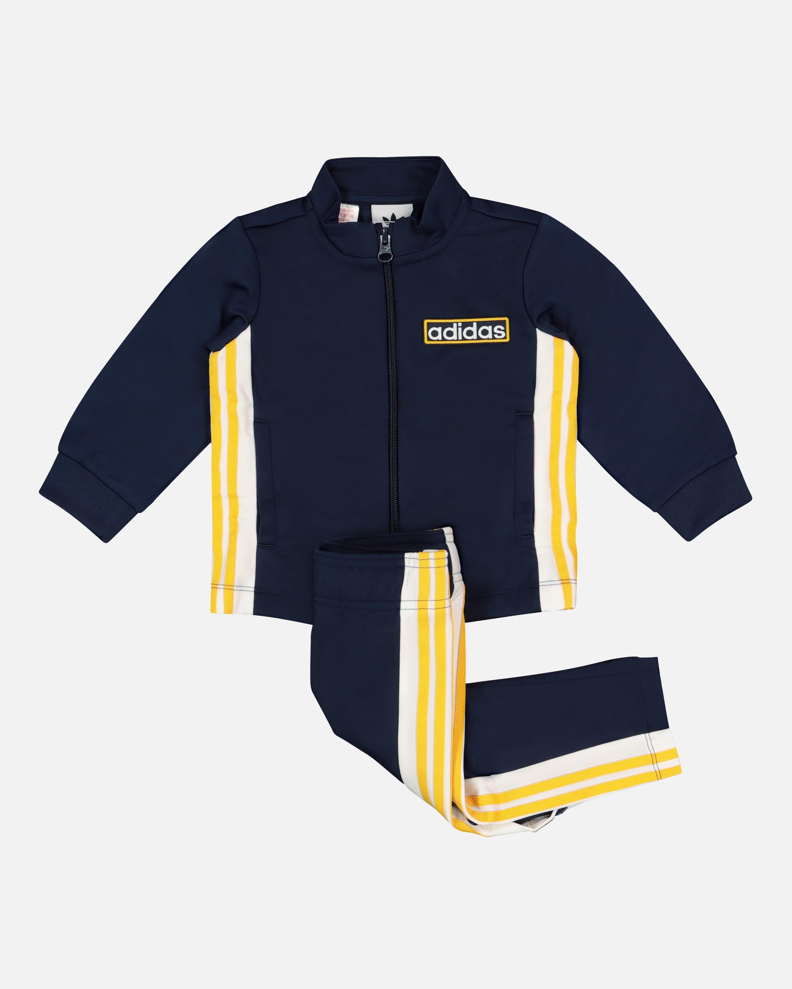 Adidas Infants' Adibreak Tracksuit Set - Soft Cotton Baby Jogger Outfit for Boys & Girls (Indigo Blue) - Perfect for Playtime, Daycare & Family Outings