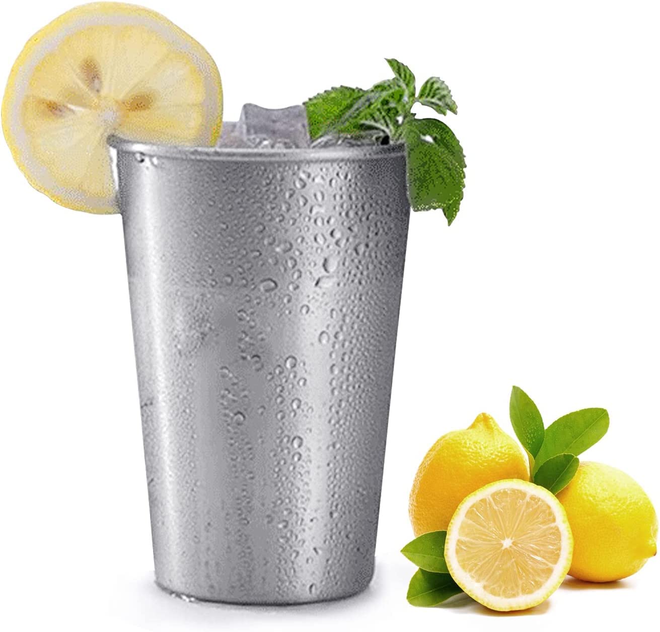 Premium Stainless Steel Milkshake Cup with Lid - Insulated Metal Tumbler for Kids, Camping, Travel - Perfect for Smoothies, Juice, Beer & Cold Drinks - BPA-Free, Durable & Portable