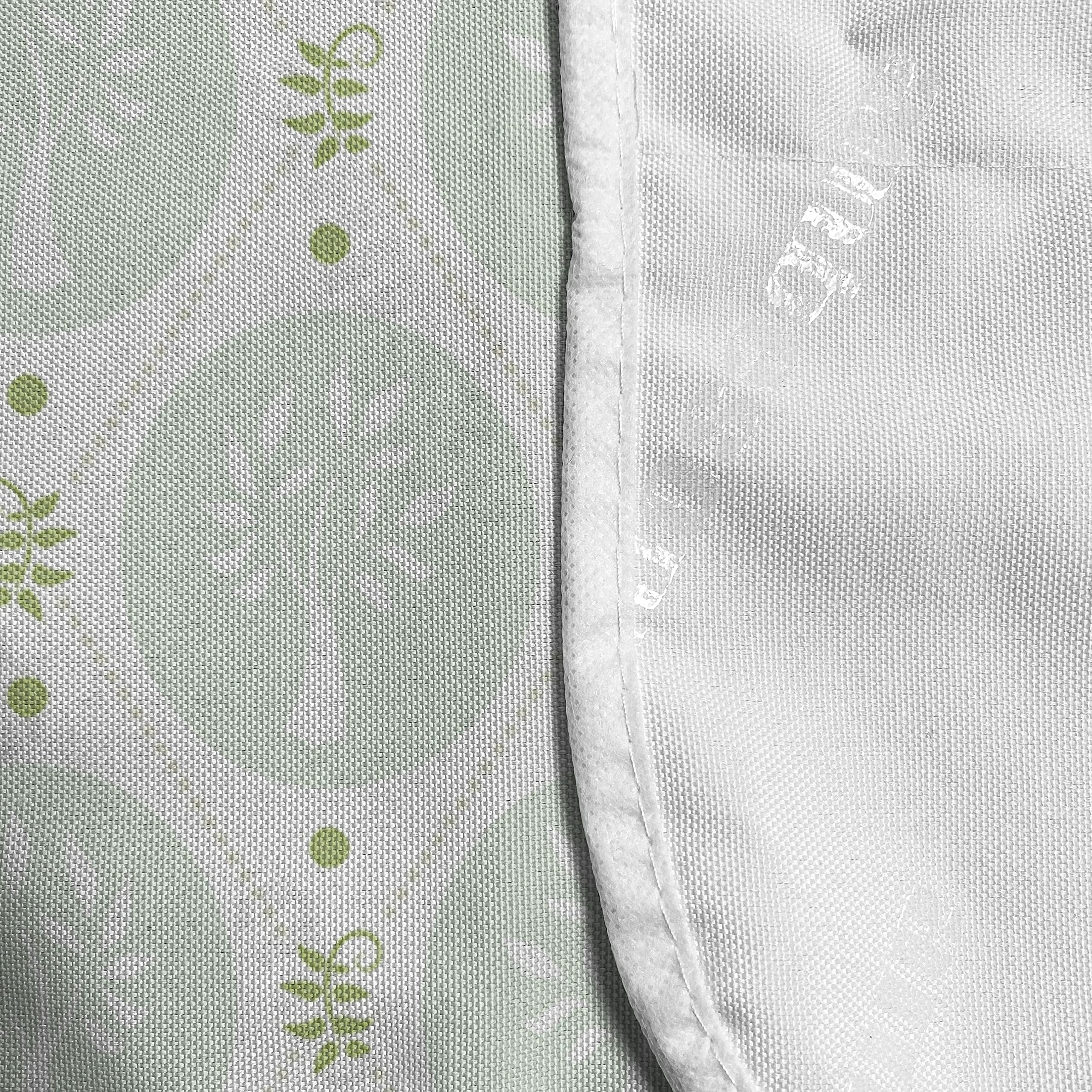 Ambesonne Microwave Cover - Water Resistant Kitchen Organizer with Pockets, Pastel Argyle Check Tree Silhouette Design, 36