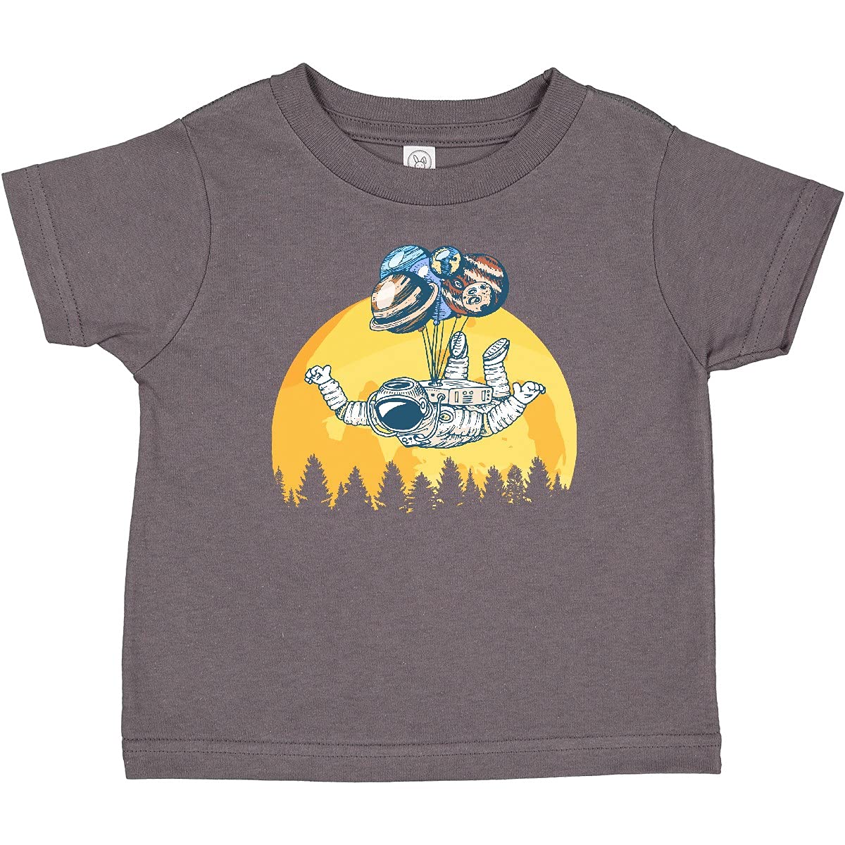 Inktastic Astronaut Moon Space Travel Baby T-Shirt - Cute Space-Themed Cotton Tee for Infants & Toddlers - Perfect for Playdates, Birthday Parties & Space-Themed Events
