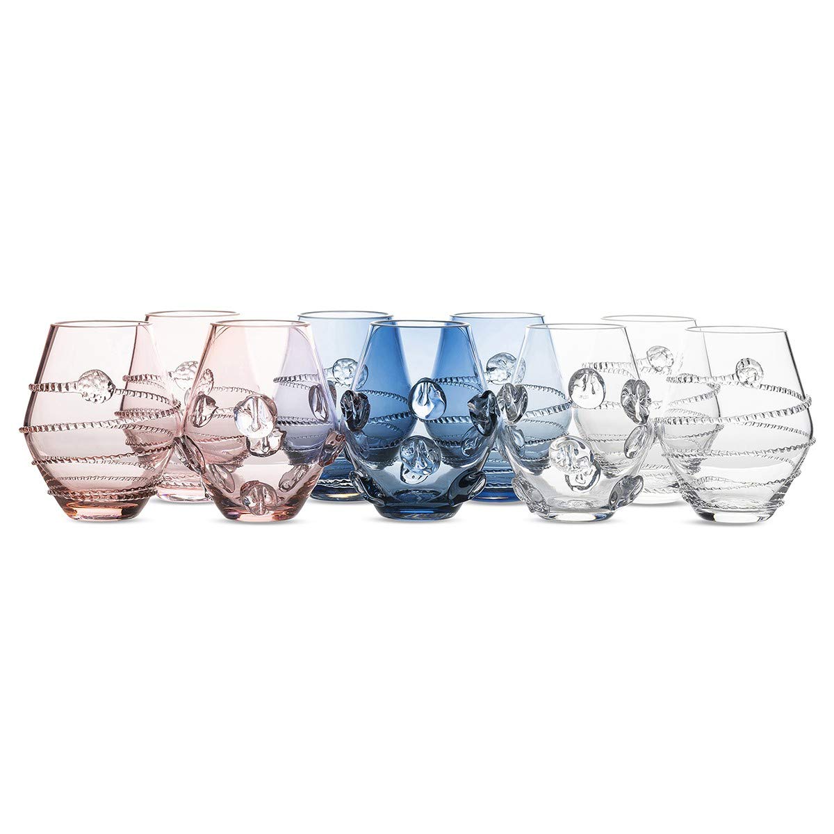 Juliska Clear Mini Vases Set of 3 - Small Glass Flower Vases for Home Decor, Wedding Centerpieces, Tabletop Arrangements & Gift Giving