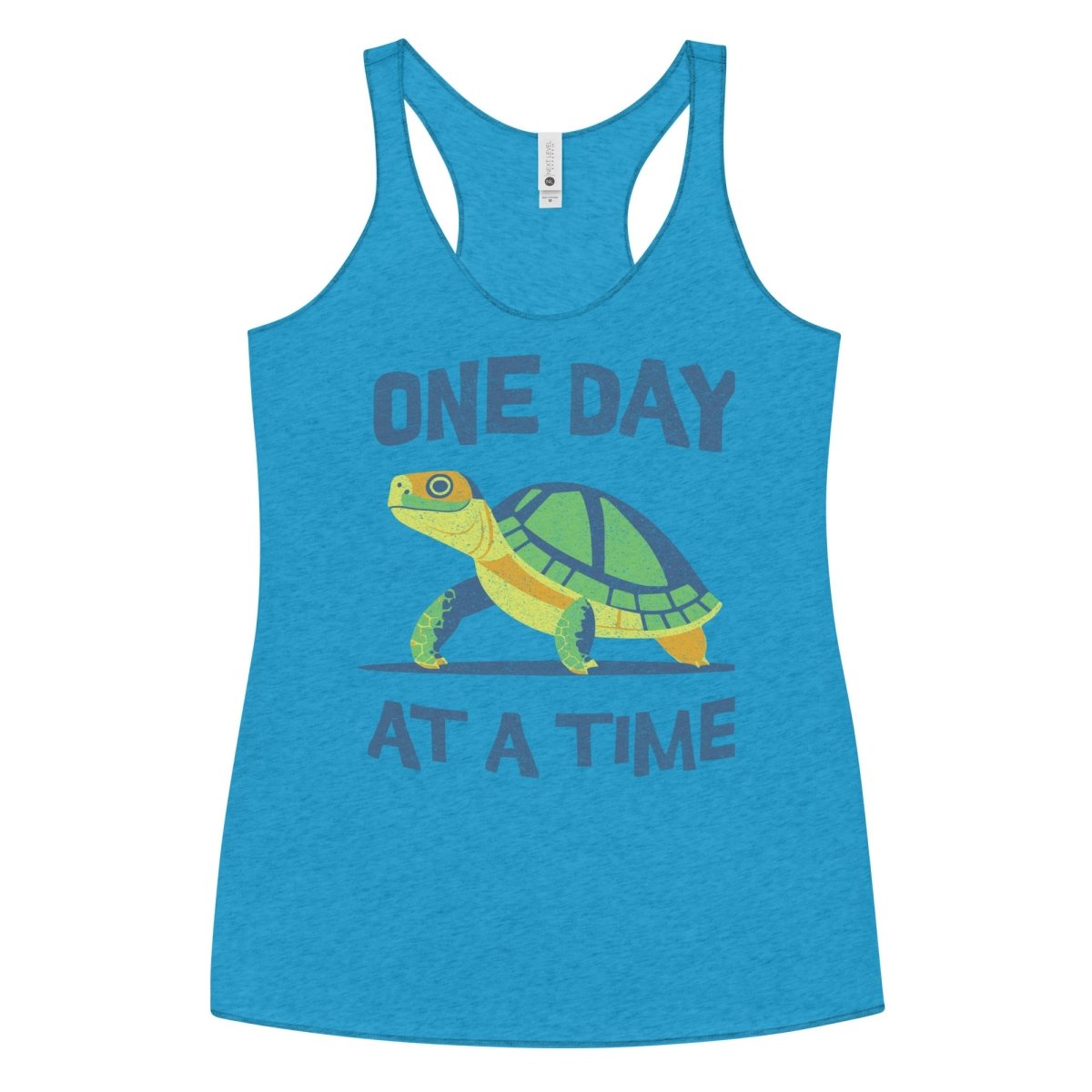 Steady Journey Turtle Racerback Tank Top - Sobriety in Motion - Yoga & Workout Apparel for Women