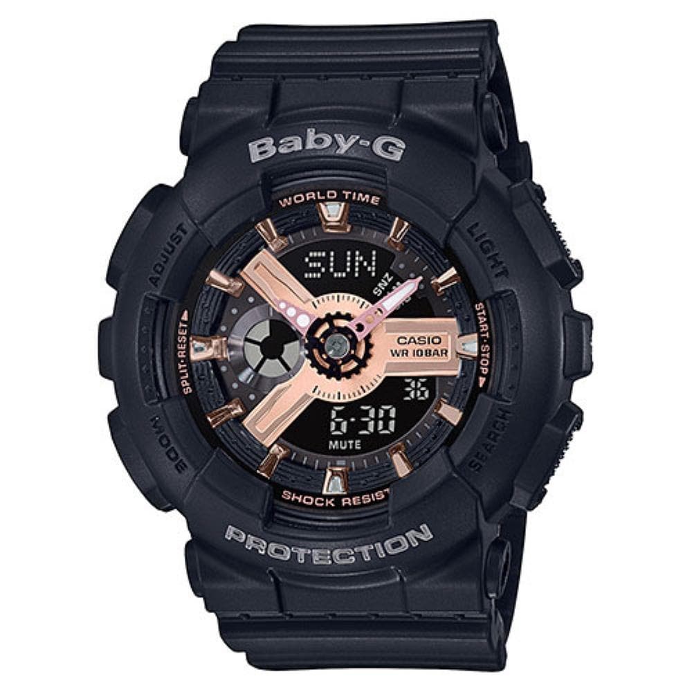 CASIO BABY-G BA-110RG-1ADR Women's Digital Sport Watch - Shock Resistant, Water Resistant, LED Light - Perfect for Running, Swimming & Outdoor Activities